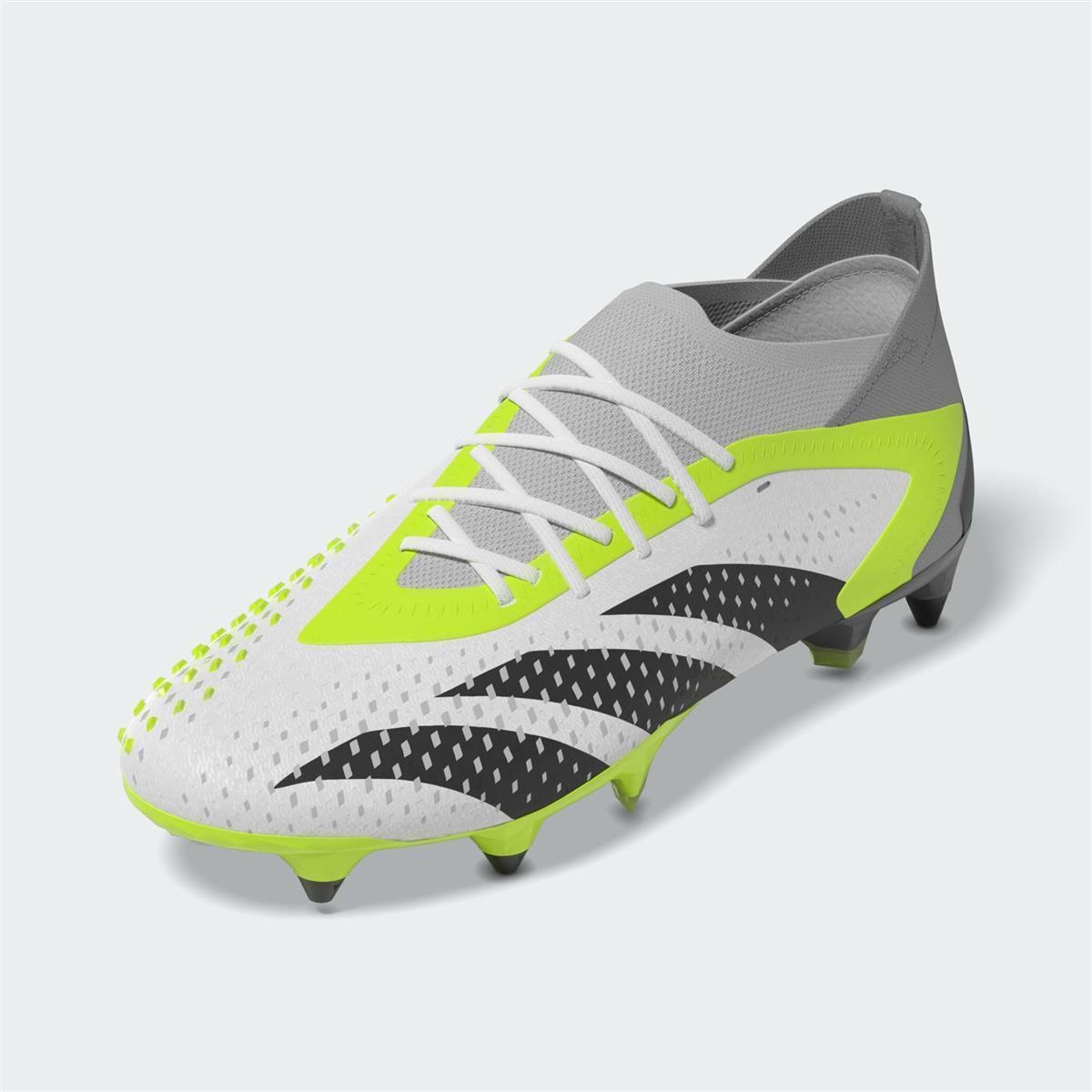 ADIDAS PREDATOR ACCURACY.1 SG FOOTWEAR WHITE CORE BLACK LUCID LEMON UK 9 US 9.5 EU 43 1 3 IF2294 UK 9 US 9.5 EU 43 1 3
