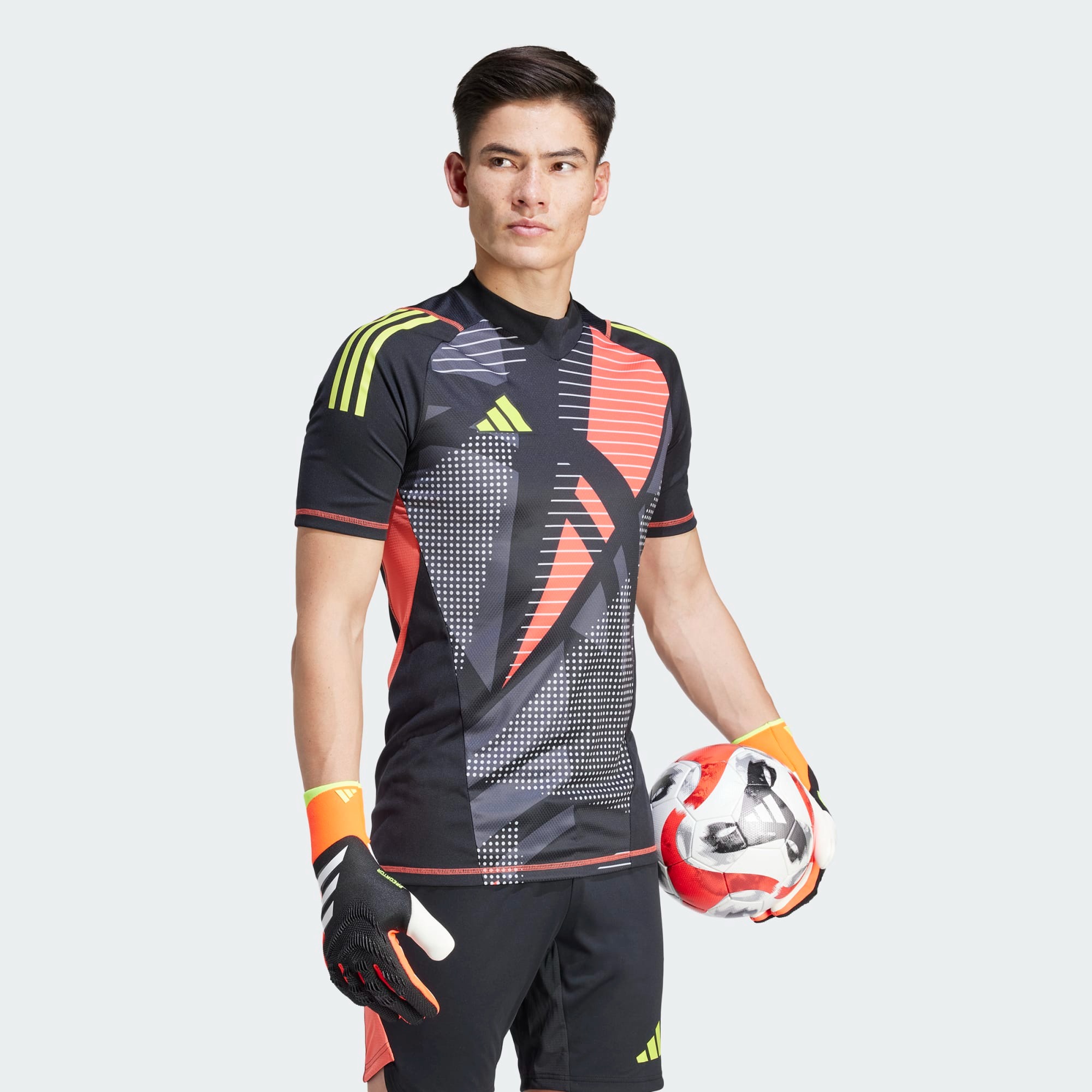 ADIDAS TIRO24 PRO GK JERSEY SHORT SLEEVE BLACK ADIDAS TIRO24 PRO GK JERSEY SHORT SLEEVE BLACK
