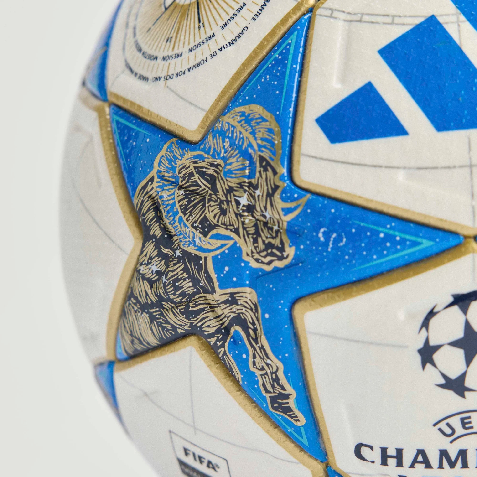 ADIDAS UCL PRO WHITE/DARK BLUE/PANTON/GOLD METALLIC