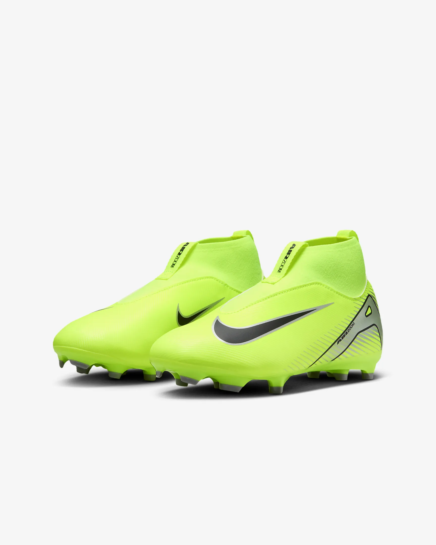 NIKE JR ZOOM SUPERFLY 10 ACADEMY FG/MG VOLT/BLACK | US 5.5Y (UK 5