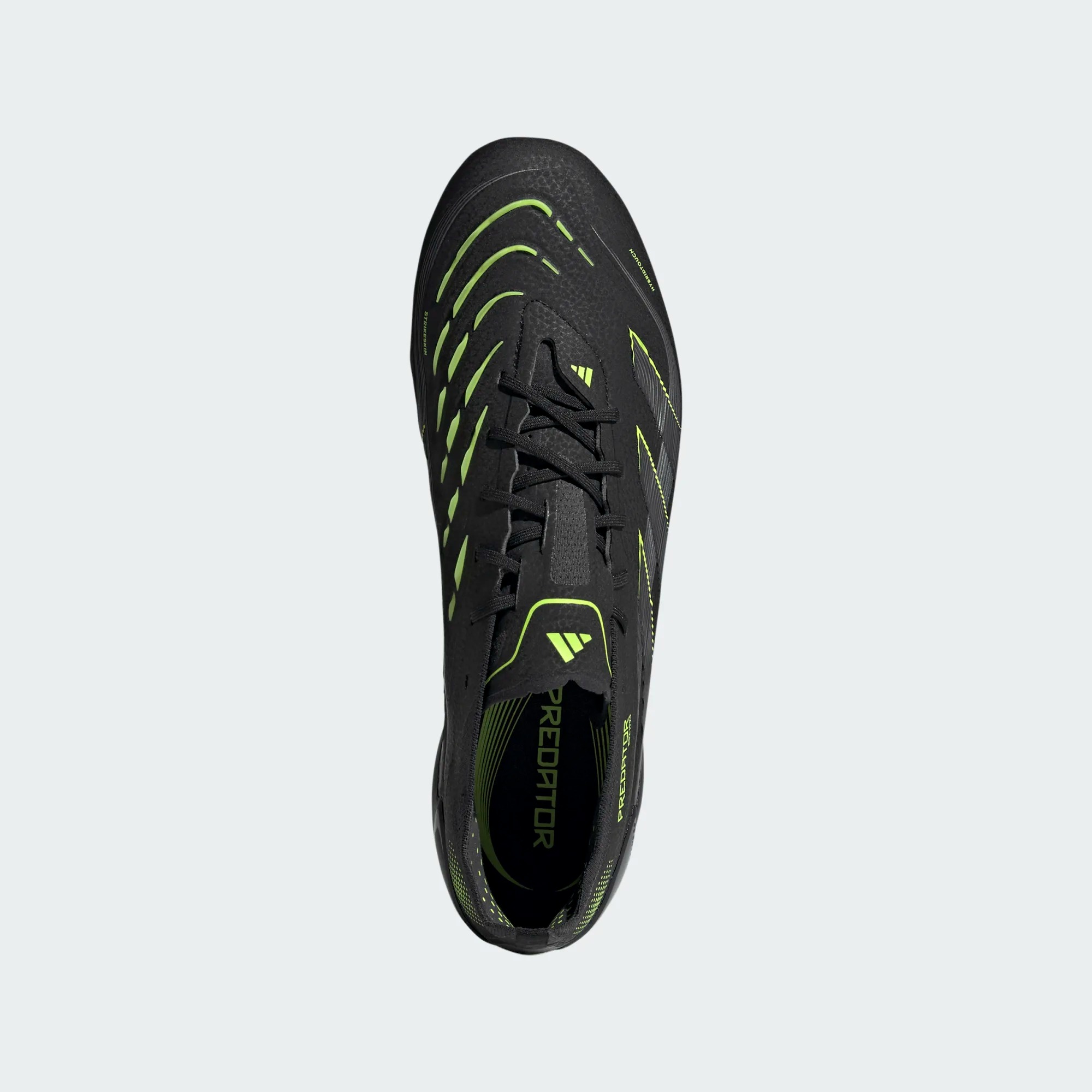 ADIDAS PREDATOR ELITE FG BLACK/CARBON/LUCID LEMON UK 8 (US 8.5 / EU 42)