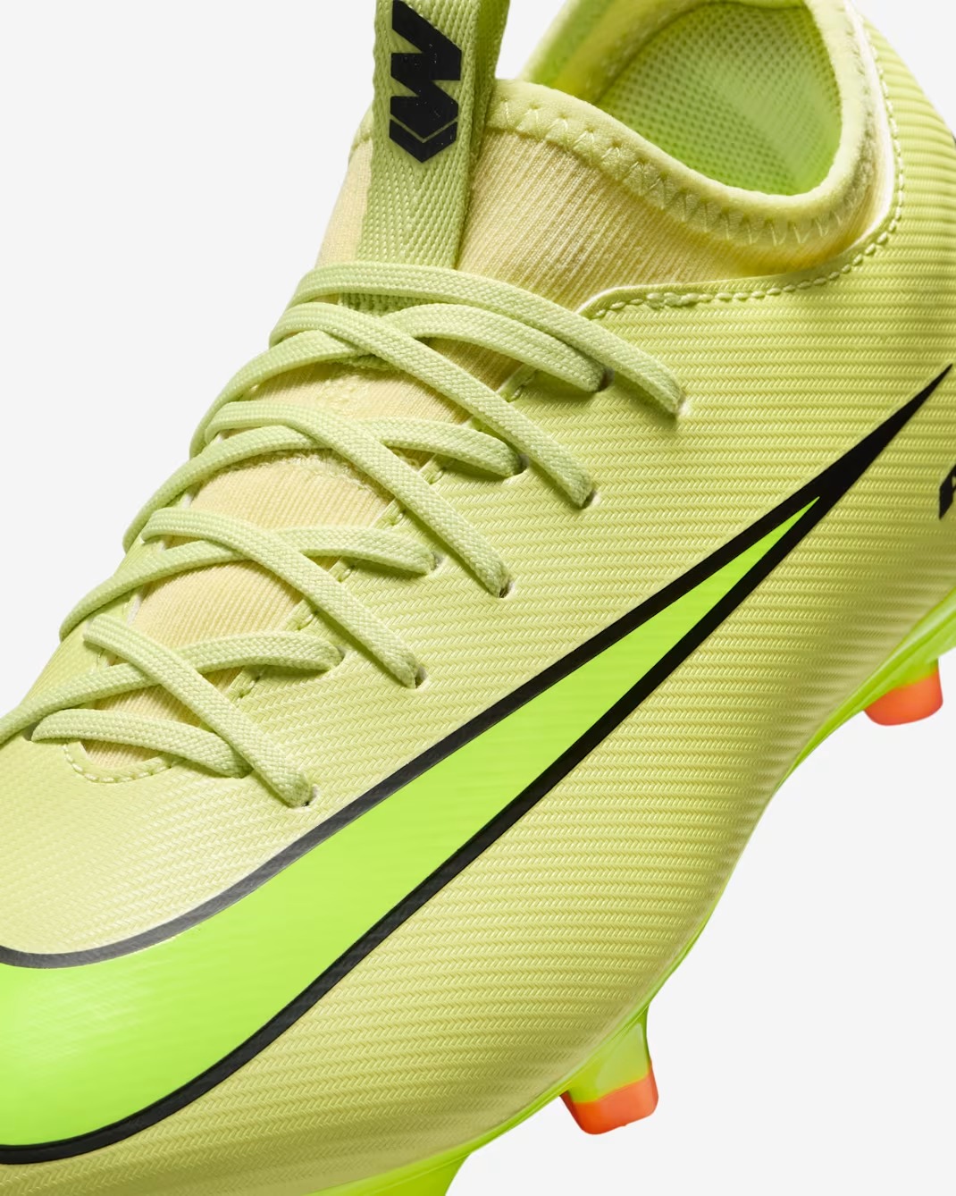 NIKE JR ZOOM VAPOR 16 ACADEMY FG/MG LIMELIGHT/HYPER CRIMSON/VOLT