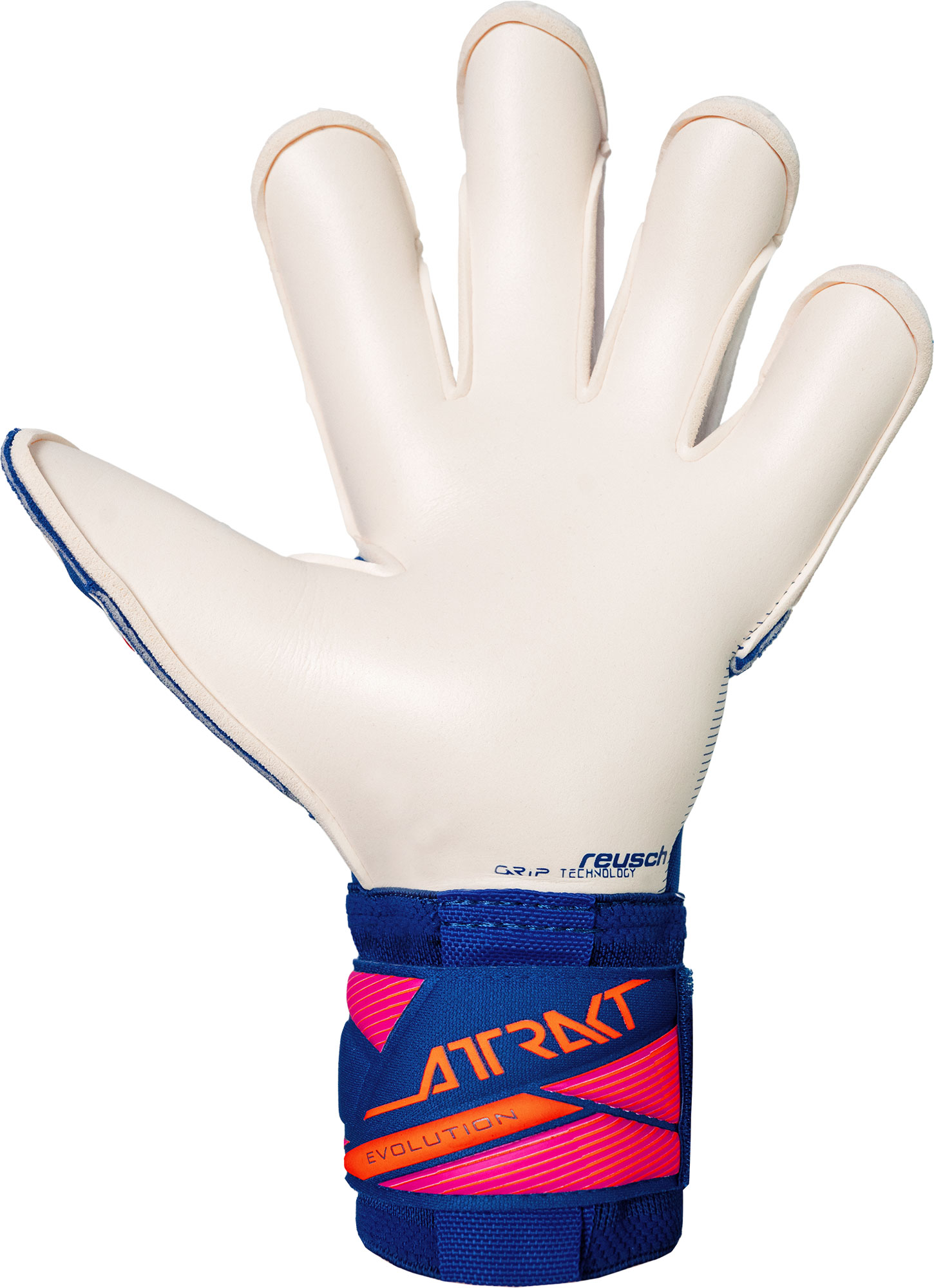 REUSCH ATTRAKT GOLD X EVOLUTION SHARP BLUE / WHITE / SHOCKING ORANGE