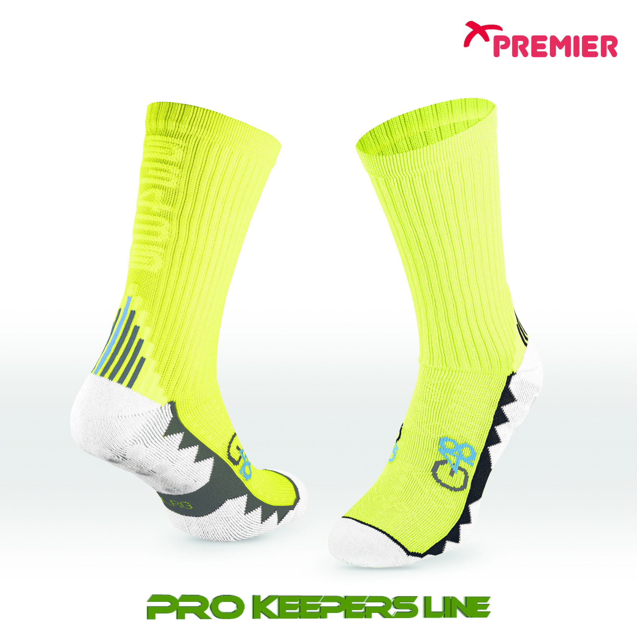 PREMIER PST G48 GRIP SOCKS NEON YELLOW