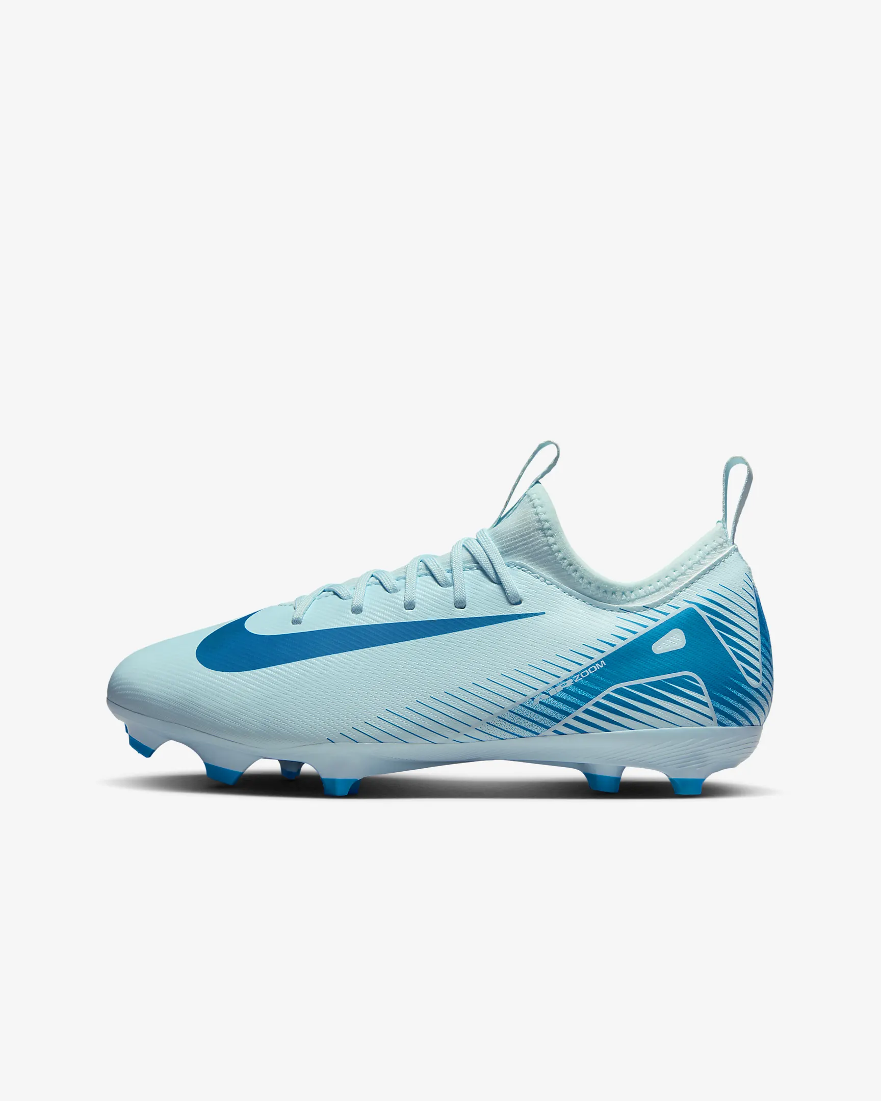 NIKE JR ZOOM VAPOR 16 ACADEMY FG MG GLACIER BLUE BLUE ORBIT US 6Y UK 5.5 EU 38.5 FQ8392 400 US 6Y UK 5.5 EU 38.5