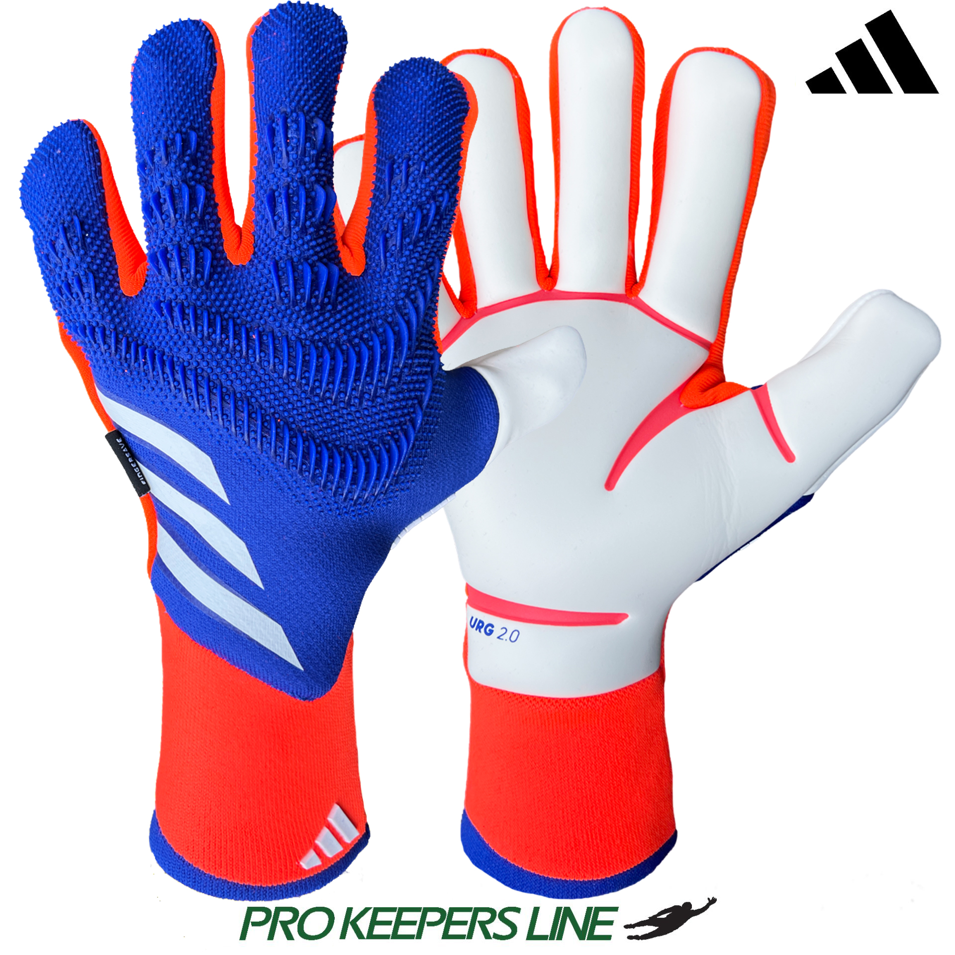 ADIDAS PREDATOR GL PRO FINGERSAVE LUCID BLUE/SOLAR RED/WHITE 11