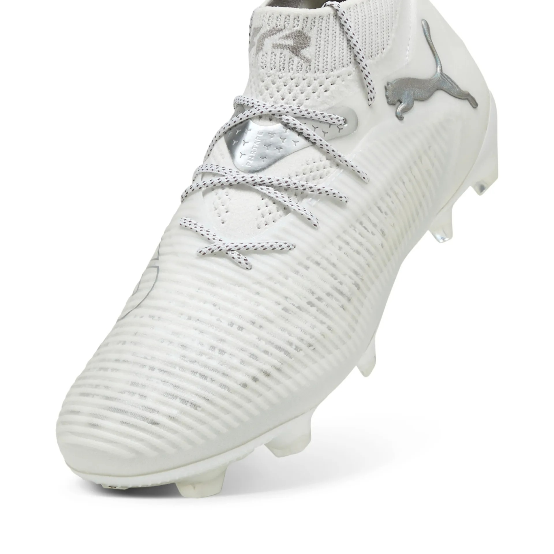 PUMA FUTURE 8 ULTIMATE FG PUMA WHITE-MATTE SILVER PUMA FUTURE 8 ULTIMATE FG PUMA WHITE-MATTE SILVER
