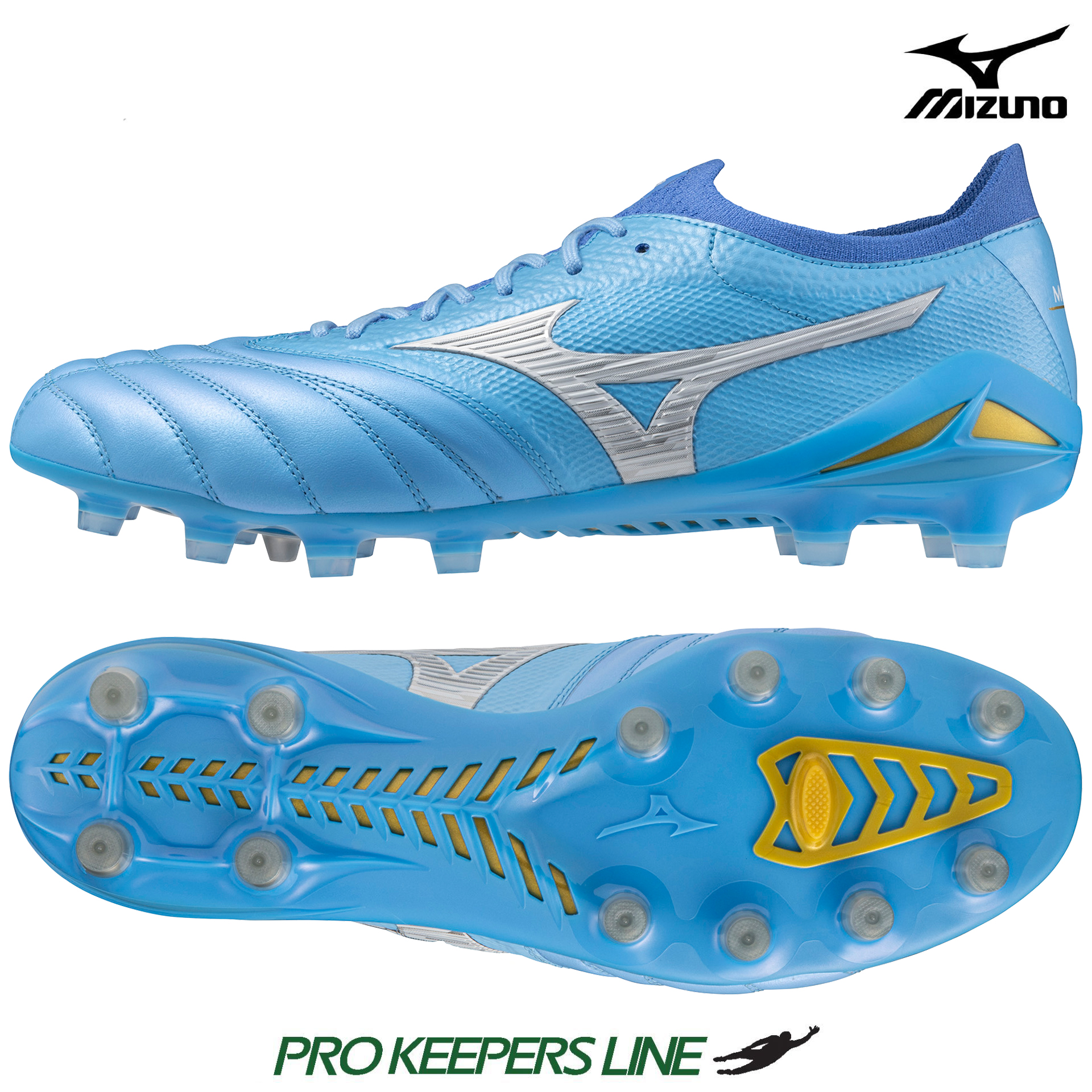 MIZUNO MORELIA NEO IV BETA JAPAN FG CELESTE/WHITE/ULTRAMARINE