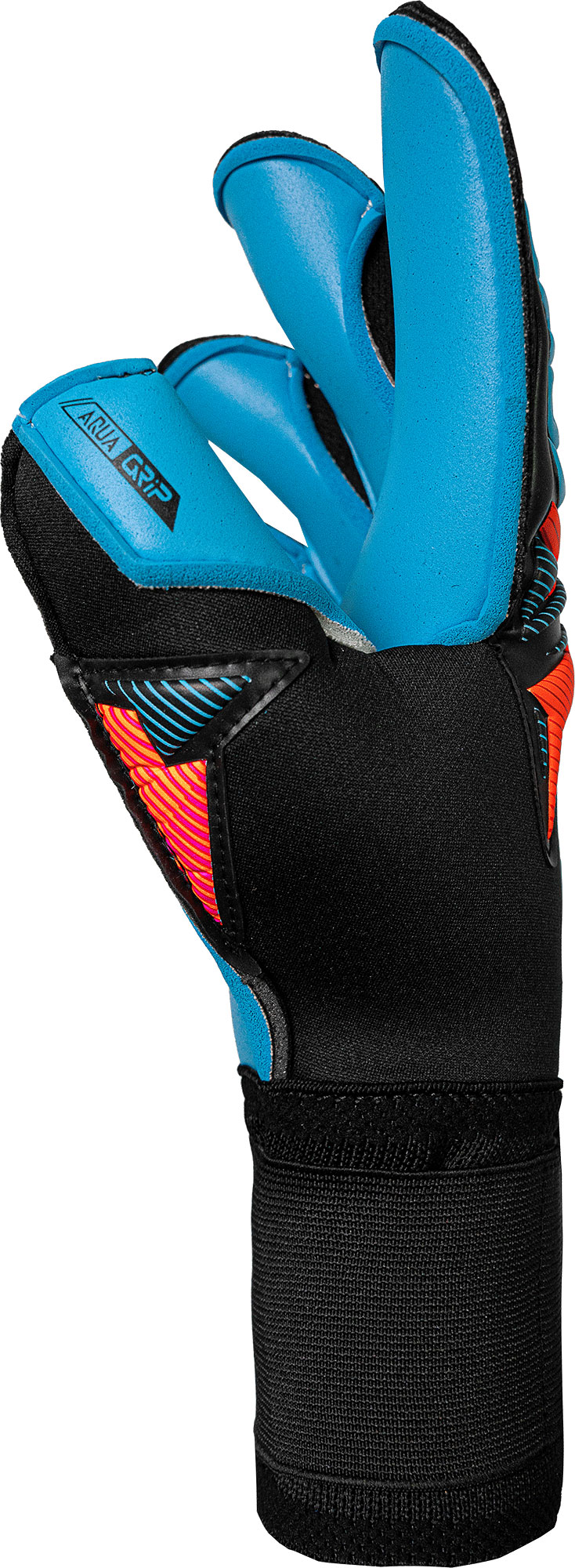REUSCH ATTRAKT AQUA EVOLUTION BLACK / SHOCKING ORANGE / AQUA BLUE