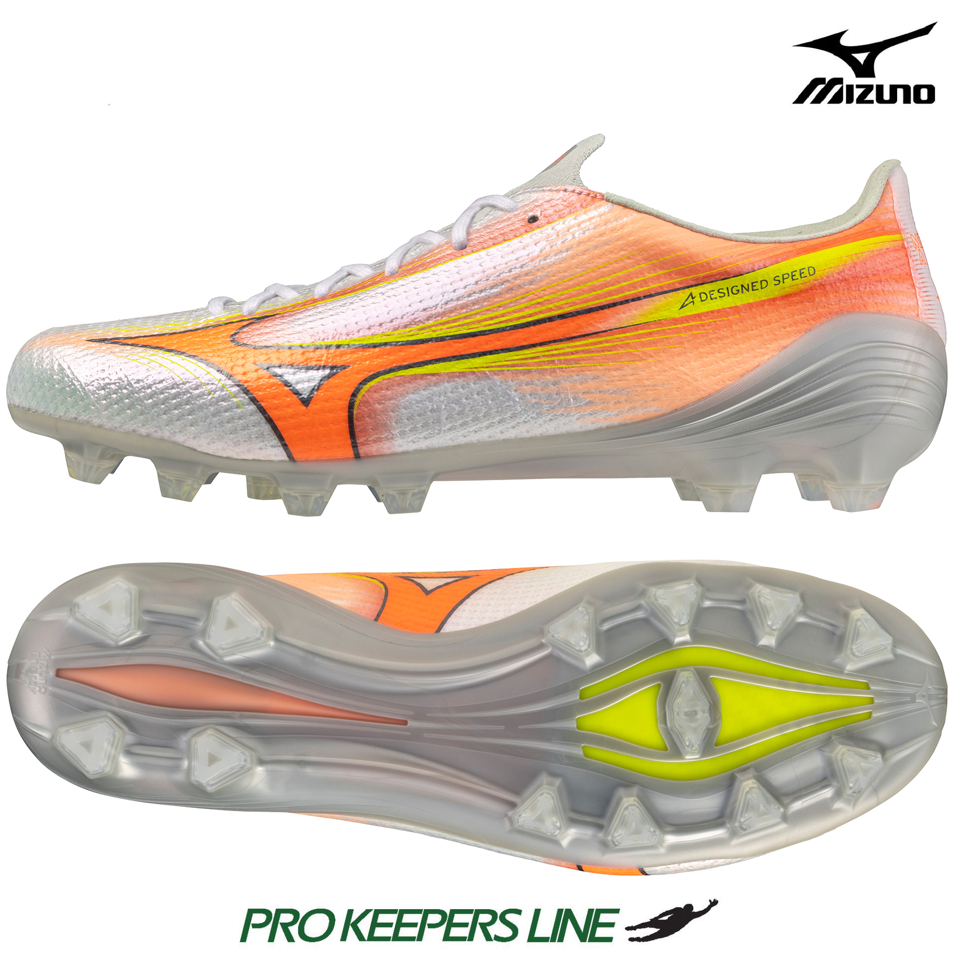MIZUNO ALPHA III JAPAN FG WHITE/LAVA ORANGE/EVENING PRIM