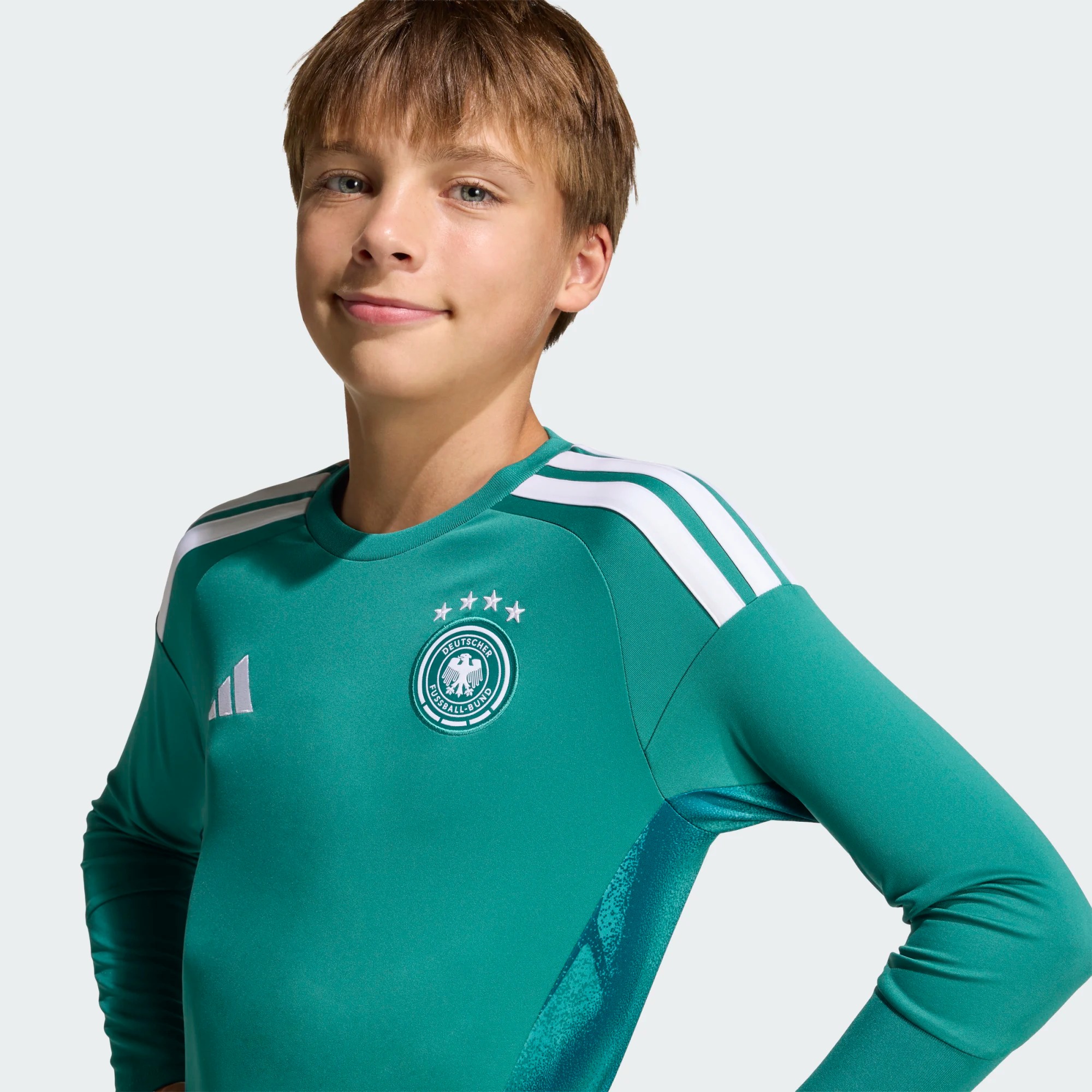 ADIDAS GERMANY 26 HOME GOALKEEPER KIDS LONG SLEEVE JERSEY