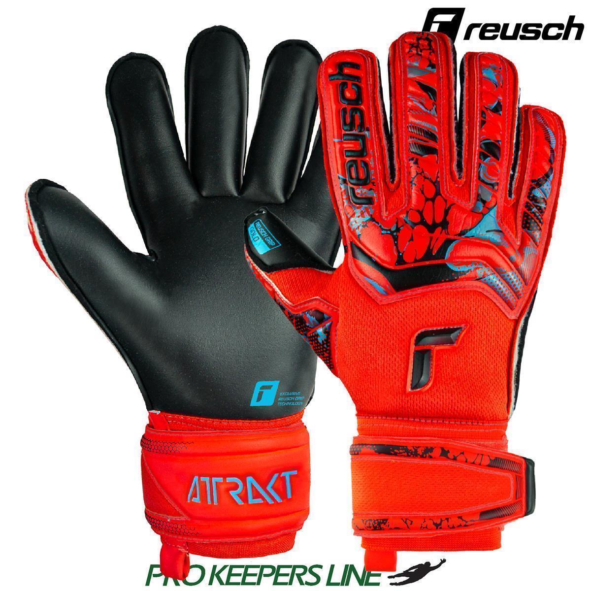 REUSCH ATTRAKT GOLD ROLL FINGER BRIG RED/FUTR BLU/BLCK