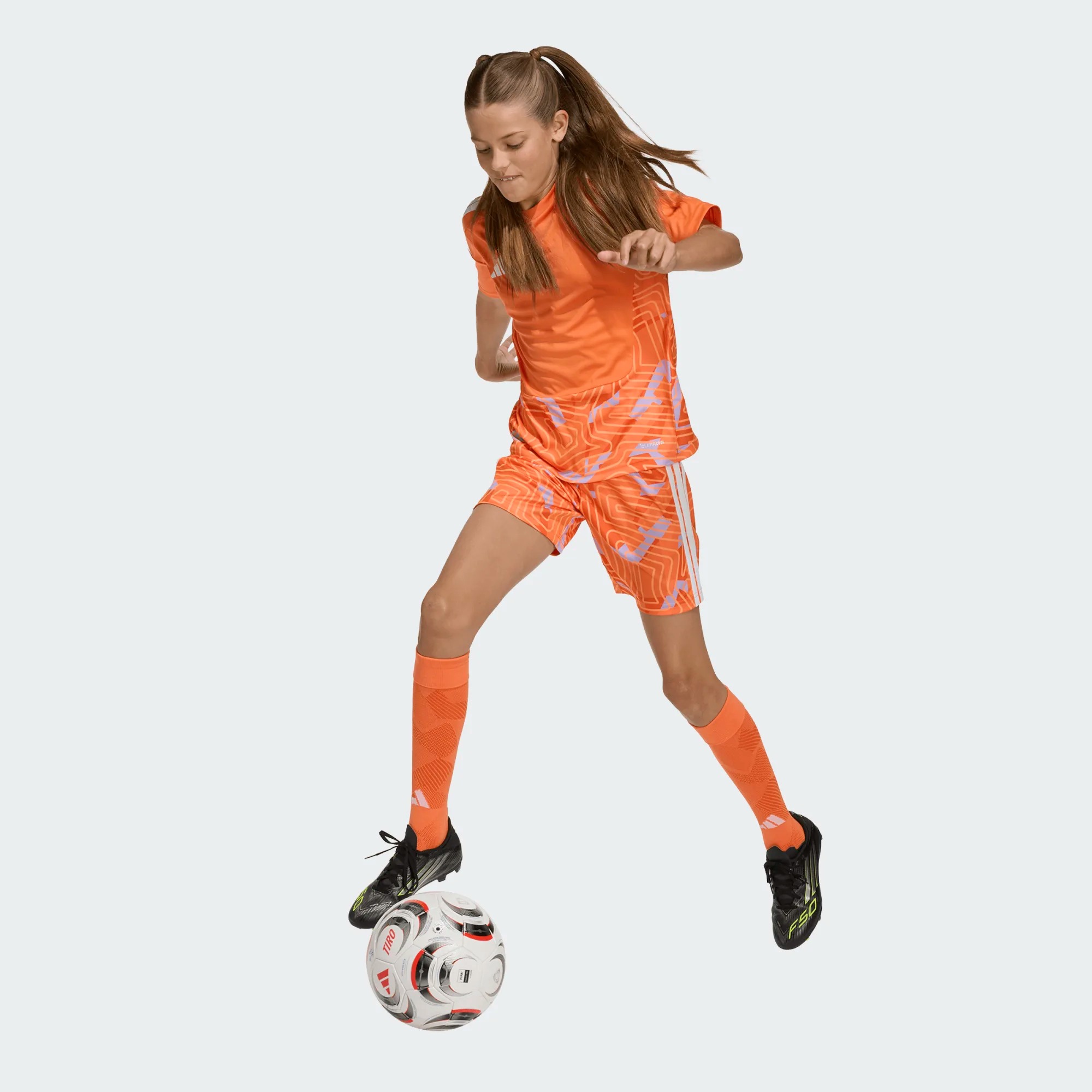ADIDAS TIRO26 COMPETITION GK JERSEY SHORT SLEEVE TEAM SEMI SOLAR ORANGE JUNIOR