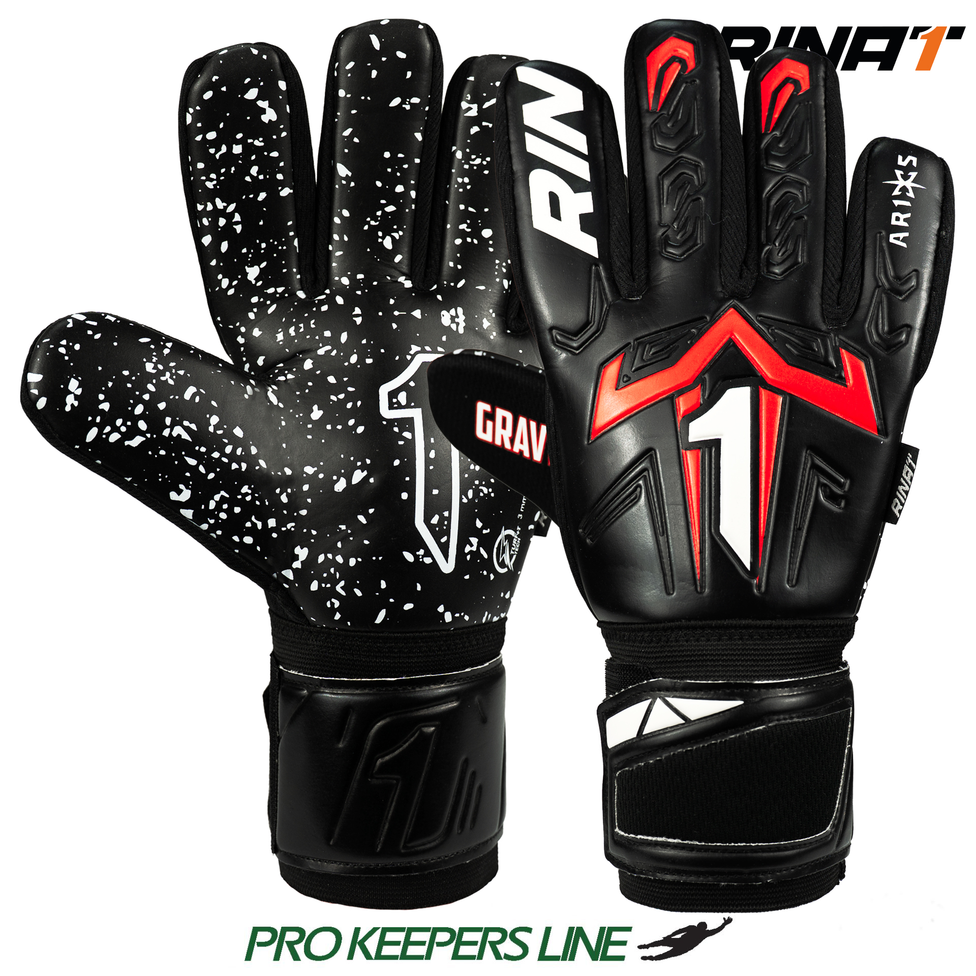 Rinat Aries X Pro Adulto, guanti da portiere blu, taglia 9 Rinat Aries X Pro Adulto, guanti da portiere blu, taglia 9