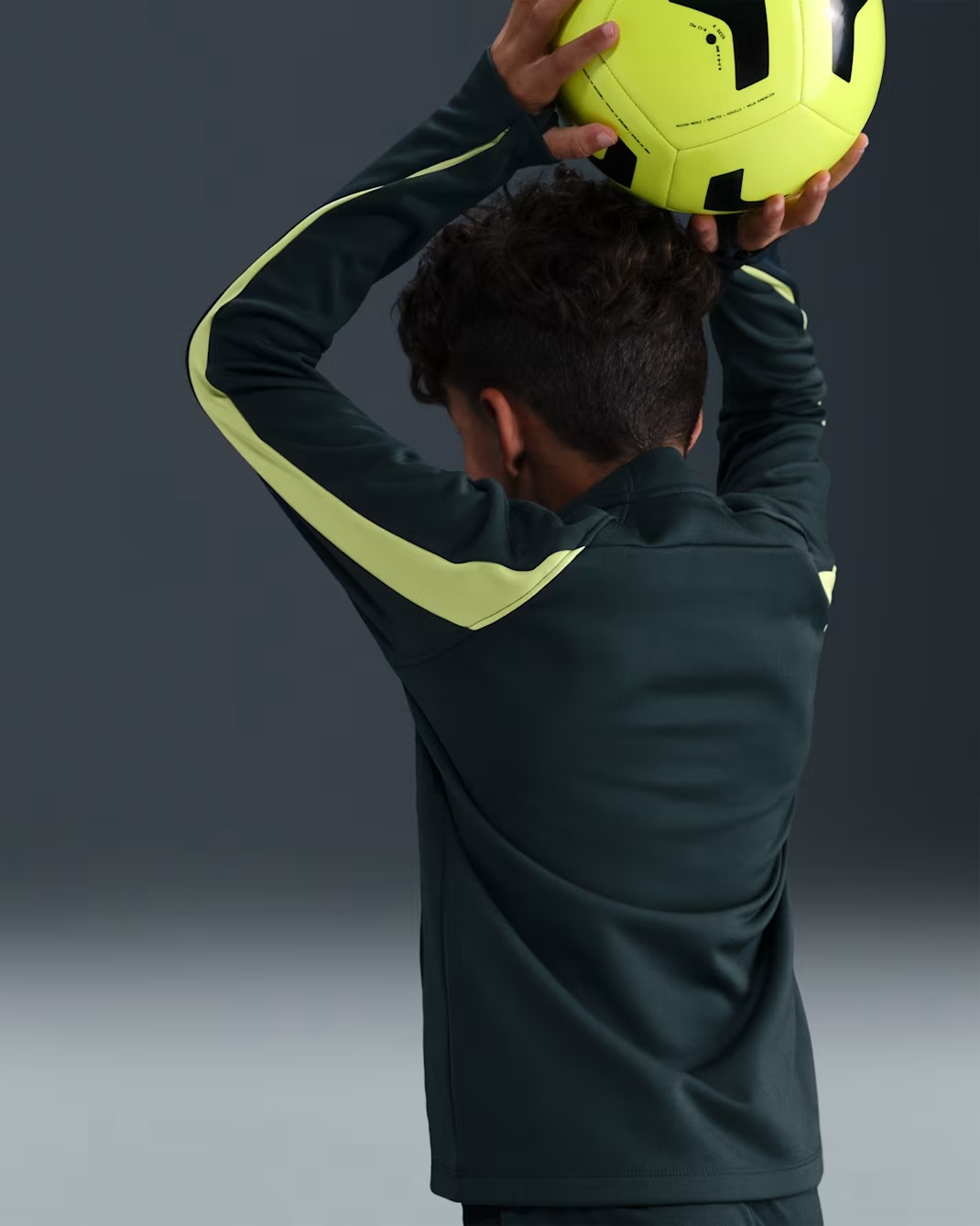 NIKE THERMA-FIT ACADEMY TOP JUNIOR SEAWEED/LIMELIGHT