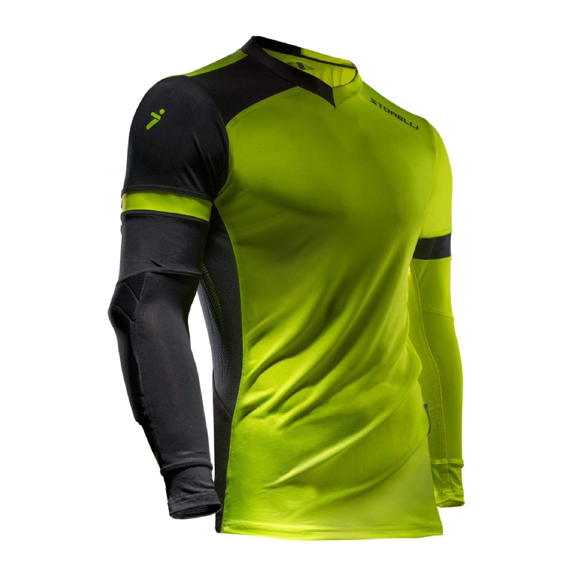 STORELLI EXOSHIELD GLADIATOR JERSEY STRIKE YELLOW (PADDED)