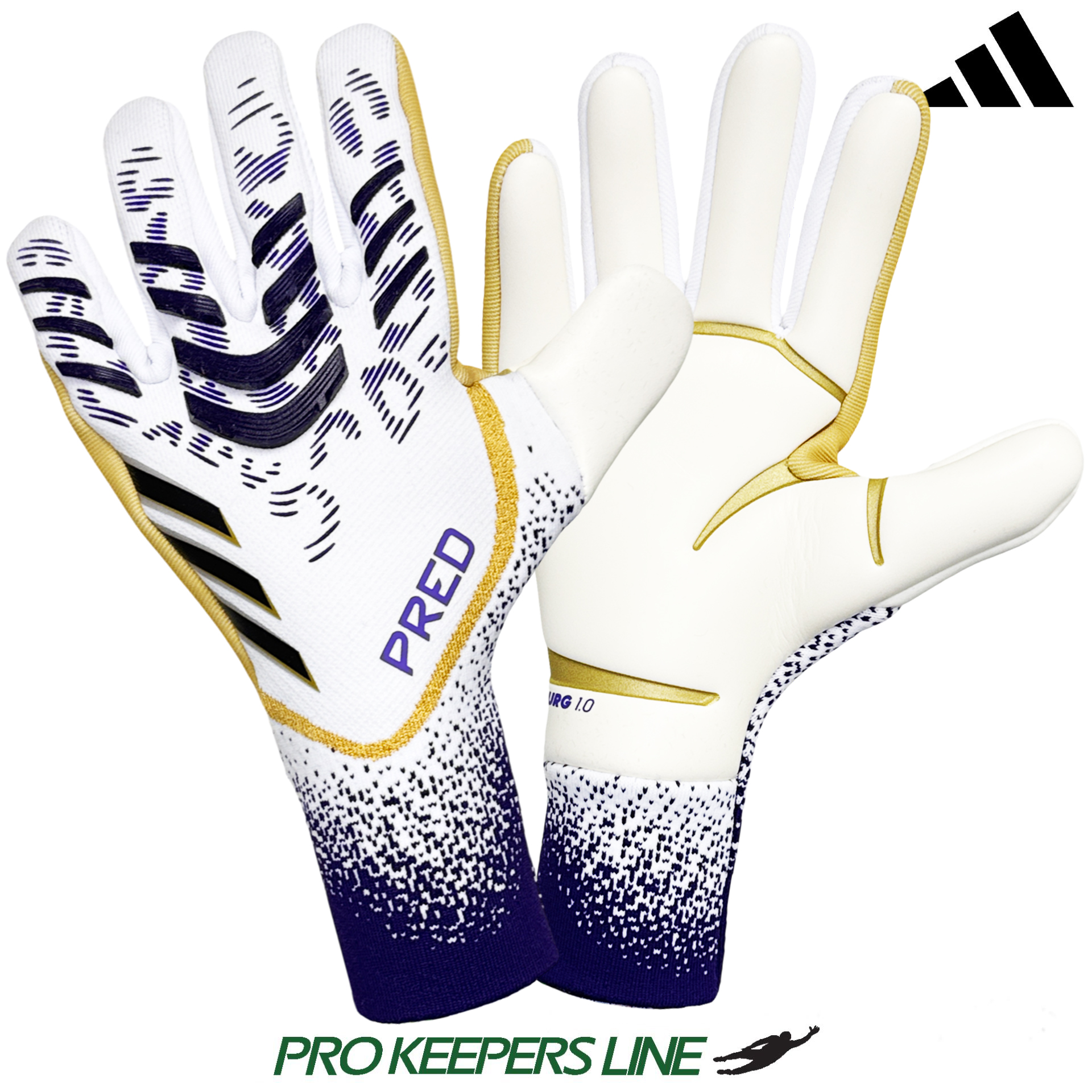ADIDAS PREDATOR GL PRO PROMO WHITE/BLACK/AURORAL PULSE