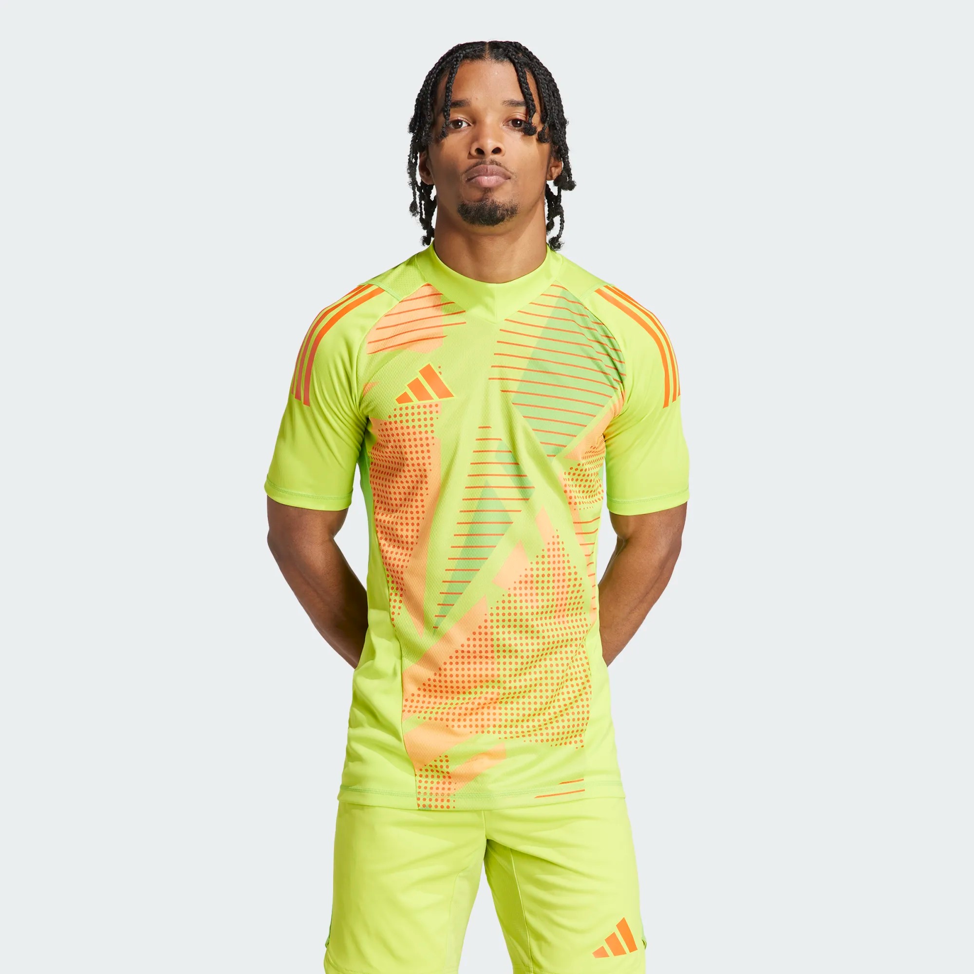 ADIDAS TIRO24 PRO GK JERSEY SHORT SLEEVE SEMI SOLAR YELLOW | M
