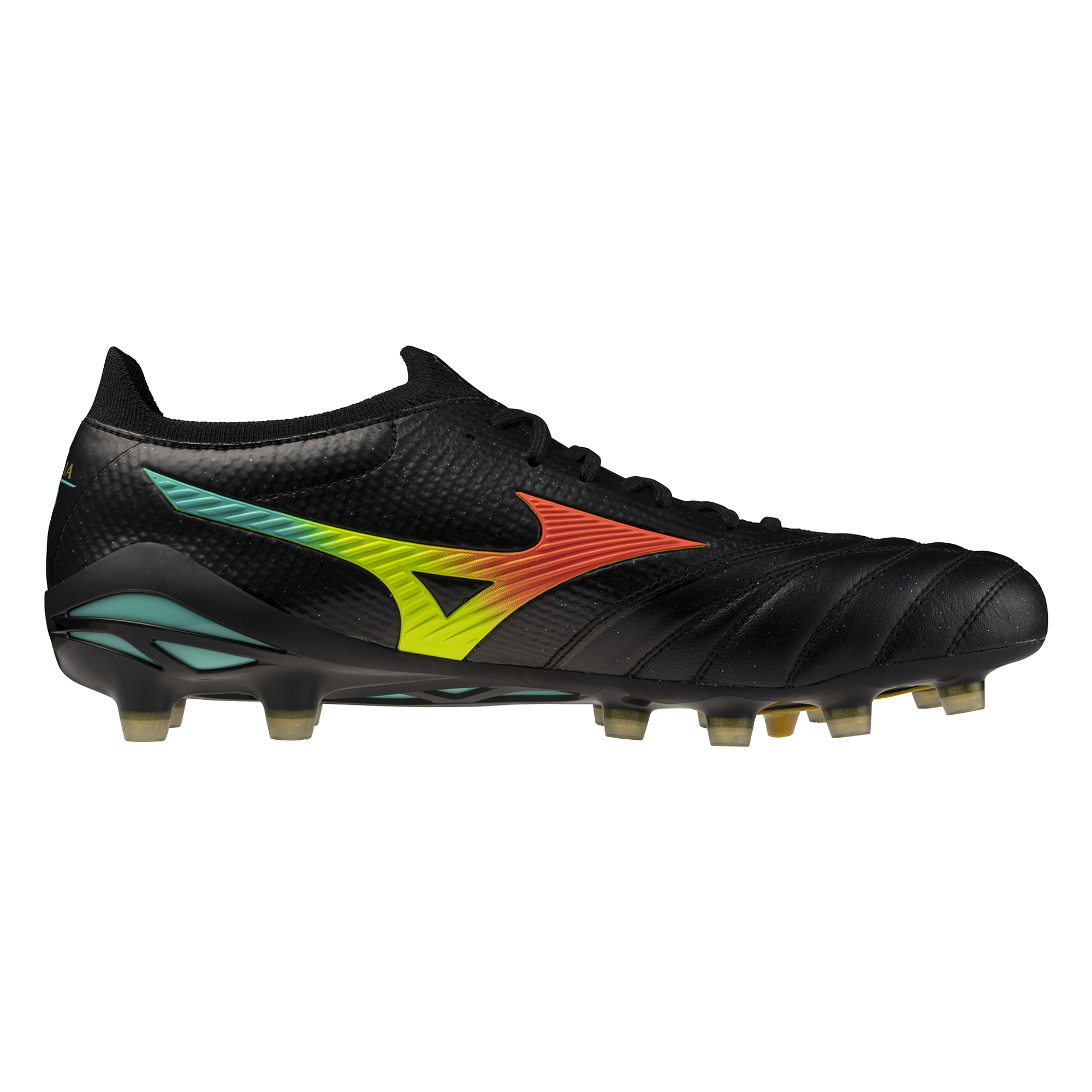 MIZUNO MORELIA NEO V BETA JAPAN FG BLACK/LAVA ORANGE/ARCADIA