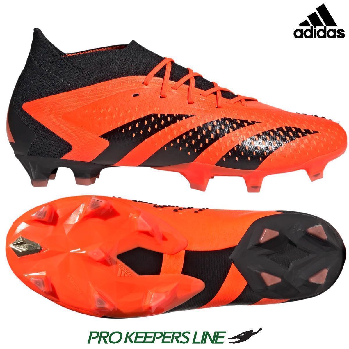adidas Predator サッカーシューズ オレンジ/ブラック Adidas Predator Adipower SG Leather Black Orange Soccer