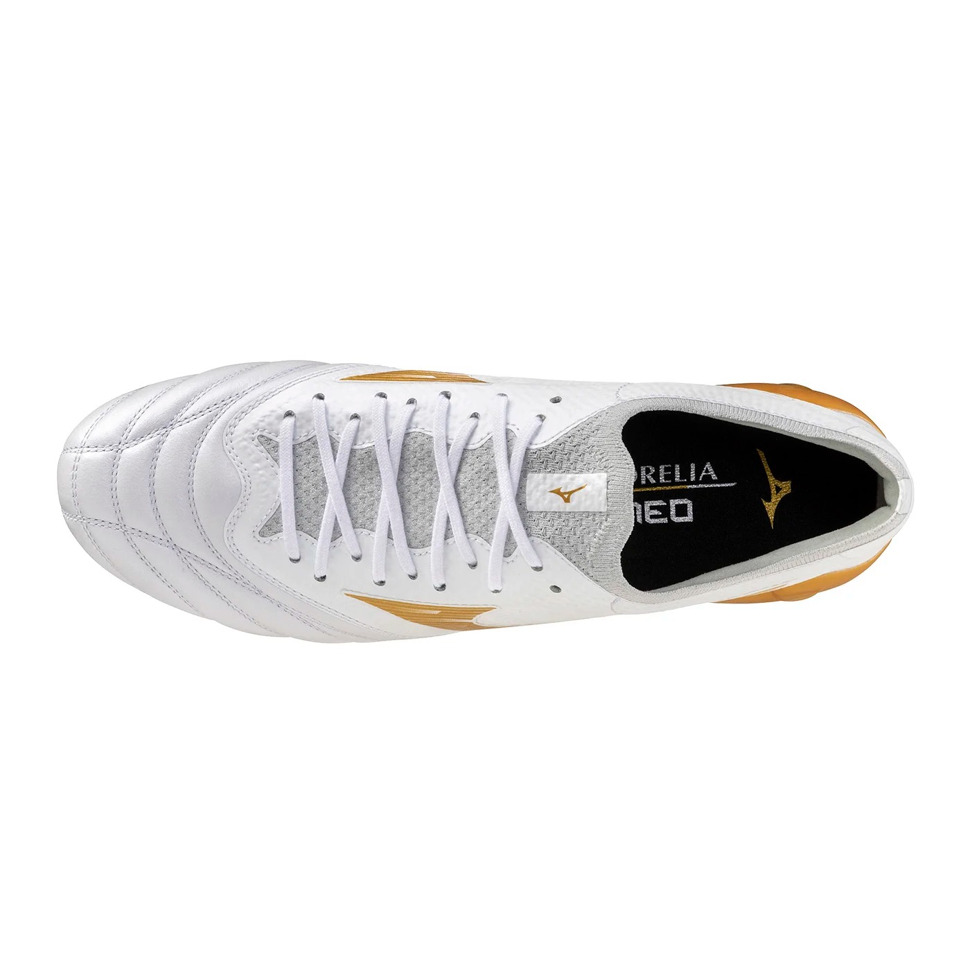 MIZUNO MORELIA NEO IV BETA ELTE FG WHITE/M P GOLD/COOL GRAY 3C