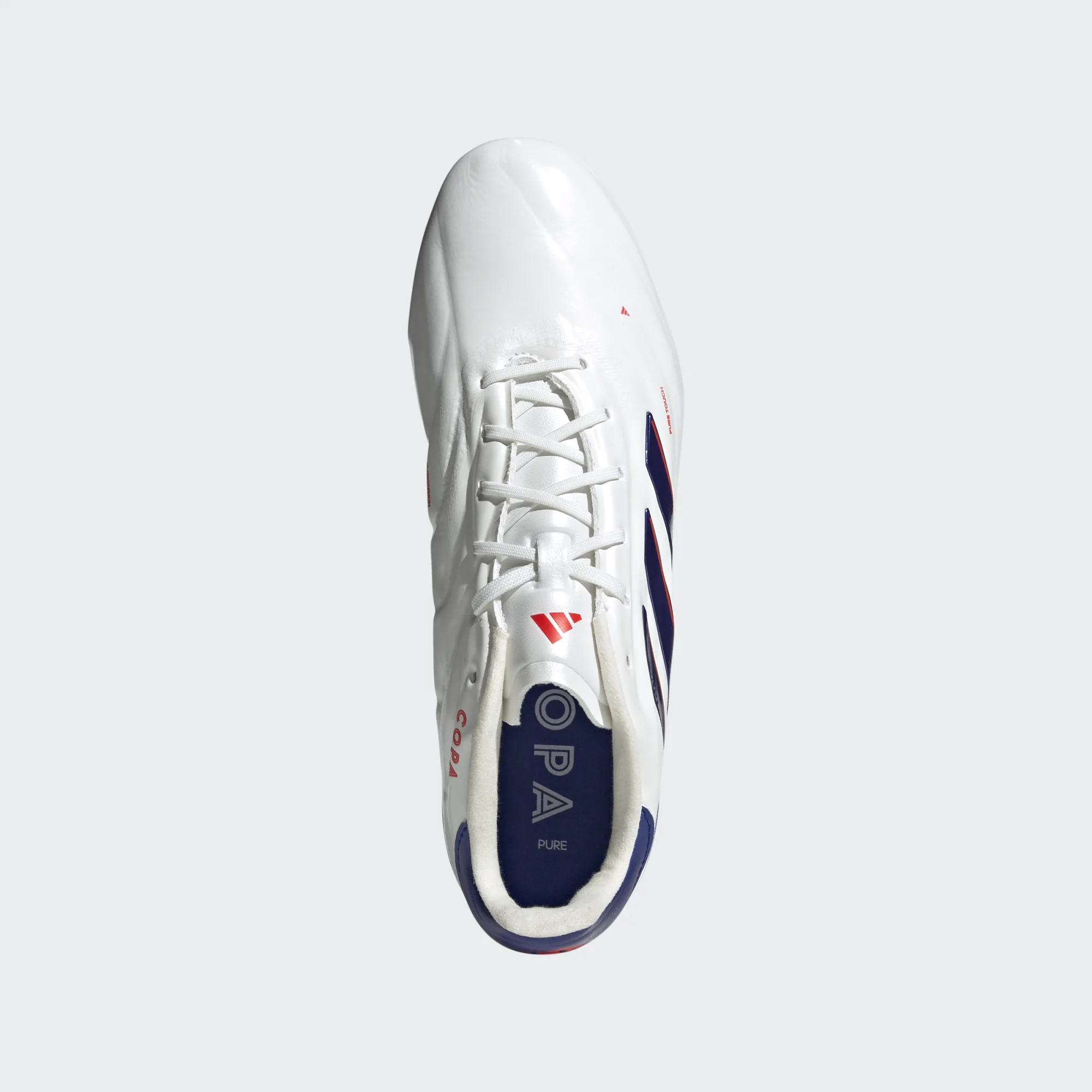 ADIDAS COPA PURE 2 ELITE FG WHITE/LUCID BLUE/SOLAR RED ADIDAS COPA PURE 2 ELITE FG WHITE/LUCID BLUE/SOLAR RED