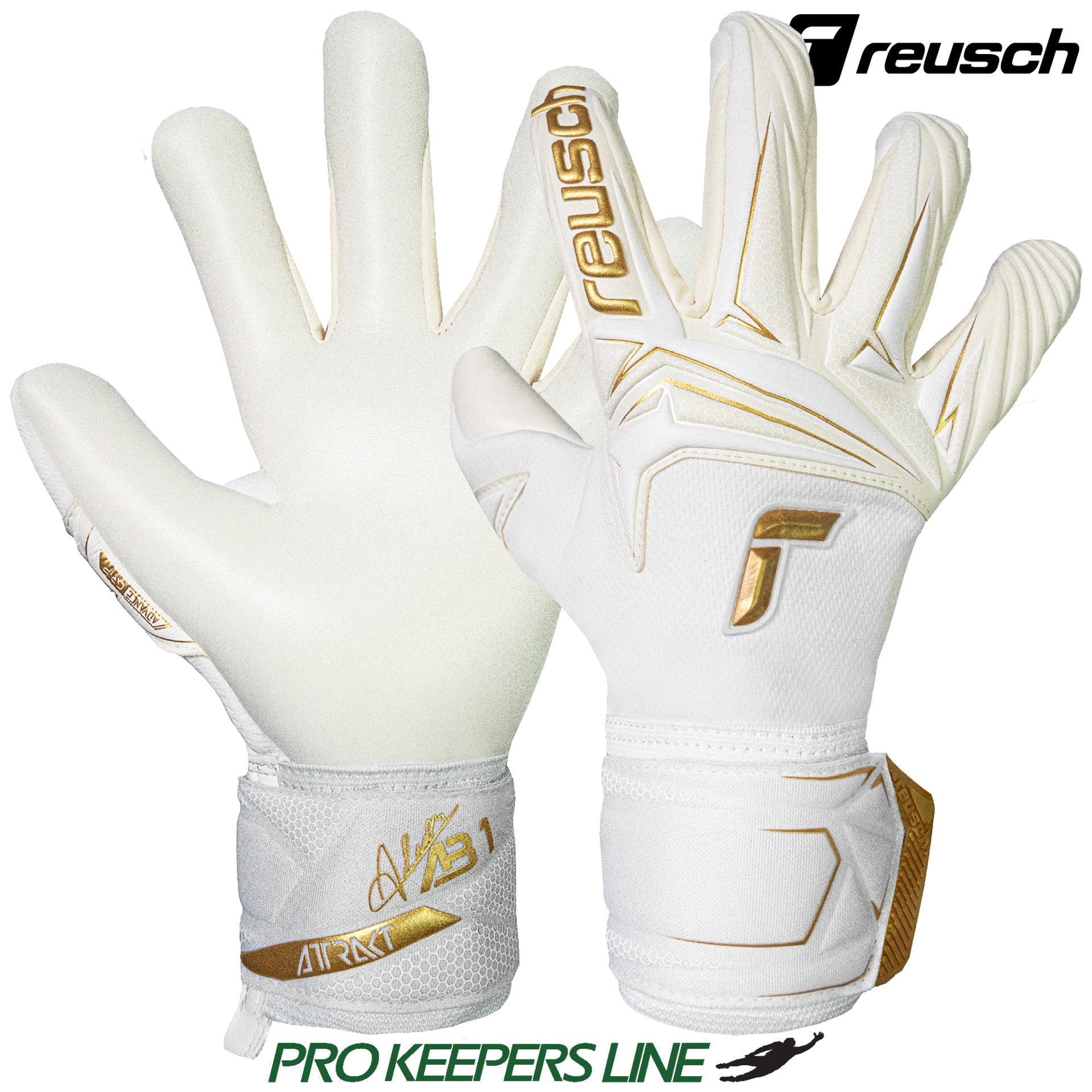 REUSCH ATTRAKT AB1 ADVANCE WHITE/GOLD