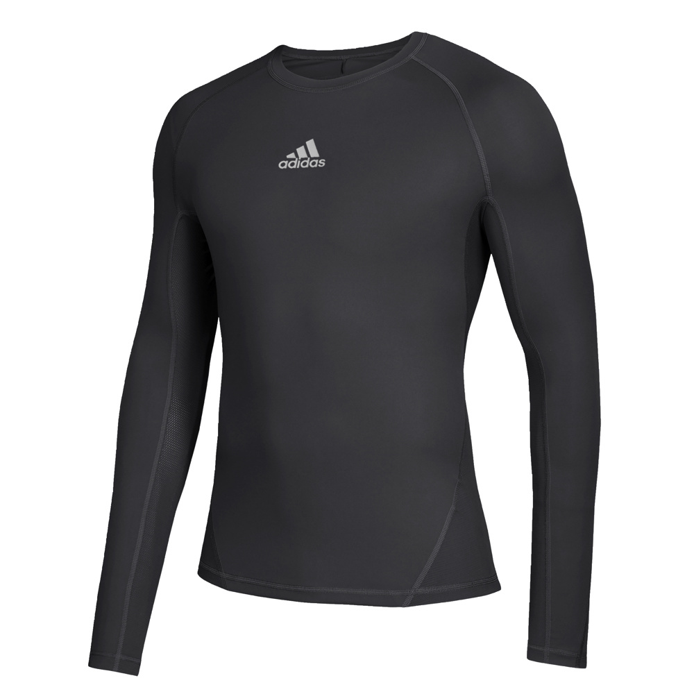 Camisetas 3XL Adidas Manga Larga ALPHASKIN Compression Negras