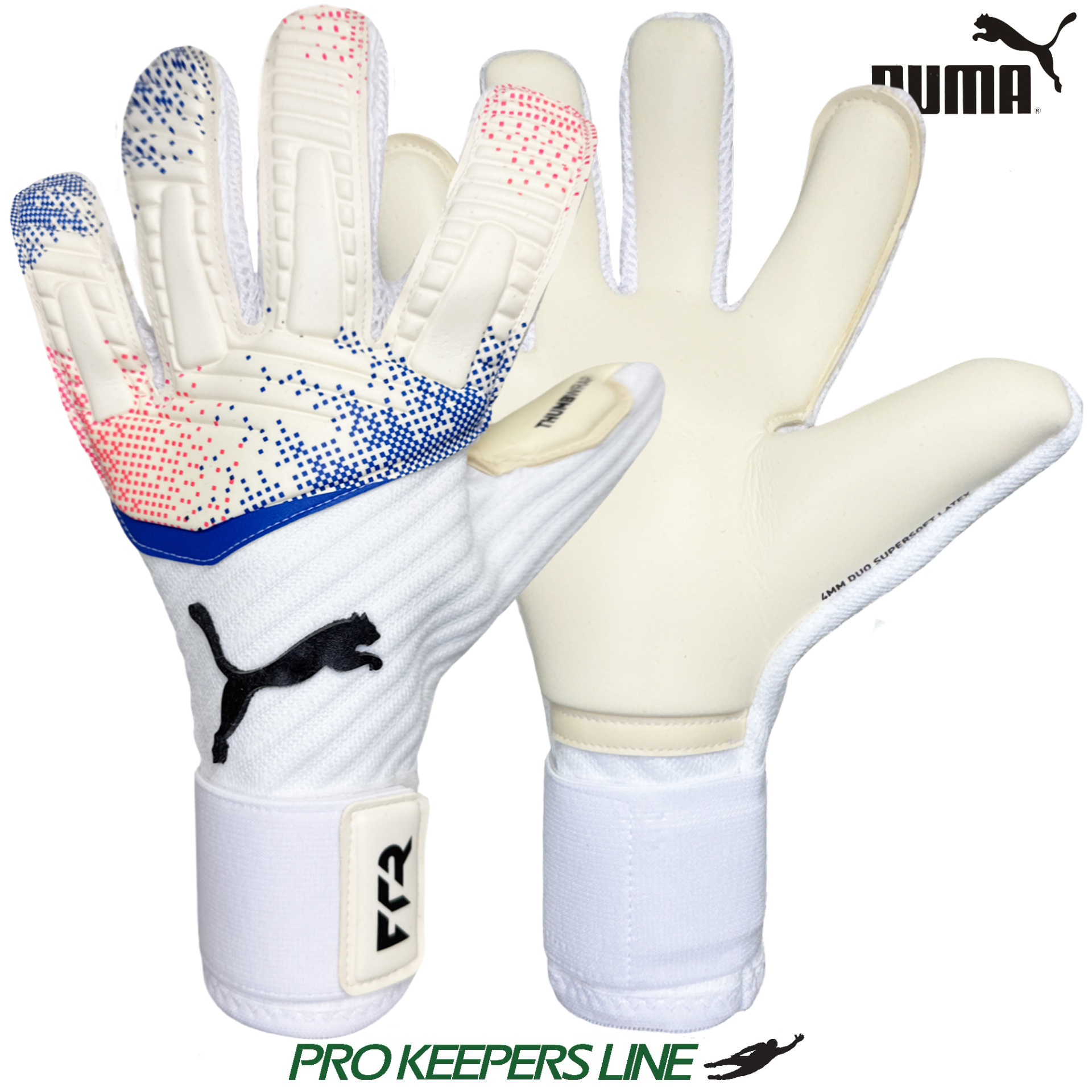 PUMA FUTURE PRO HYBRID PUMA WHITE-GLOWING RED-ULTRA BLUE