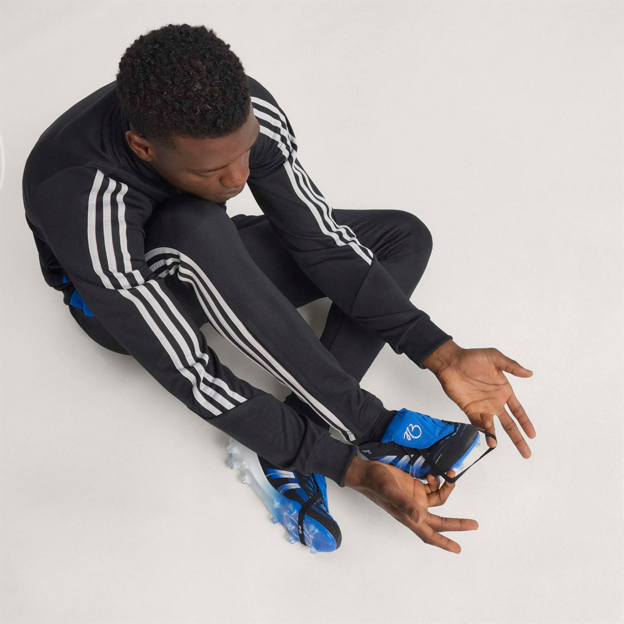 ADIDAS PREDATOR ELITE FT FG JB BLACK/WHITE/GLOW BLUE