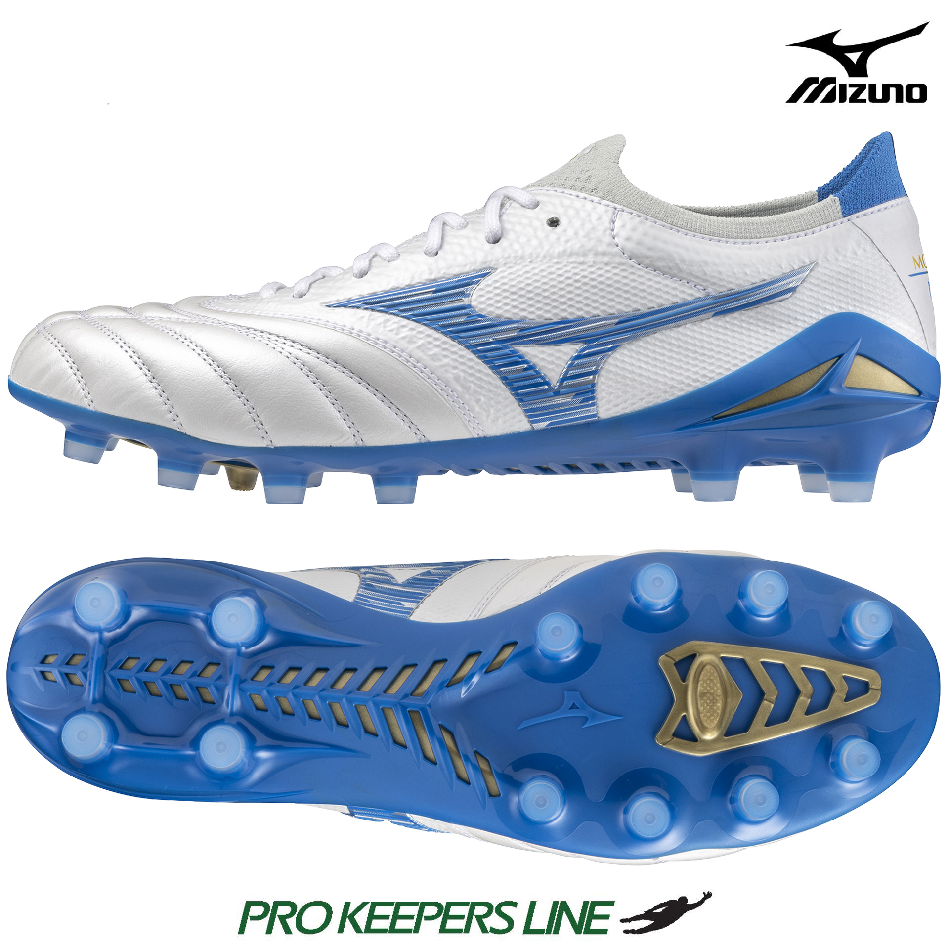 Mizuno Morelia Neo Ⅳ ベータ ライトブルー MIZUNO MORELIA NEO IV BETA JAPAN MD WHITE/LASER BLUE | US 9.5 (UK