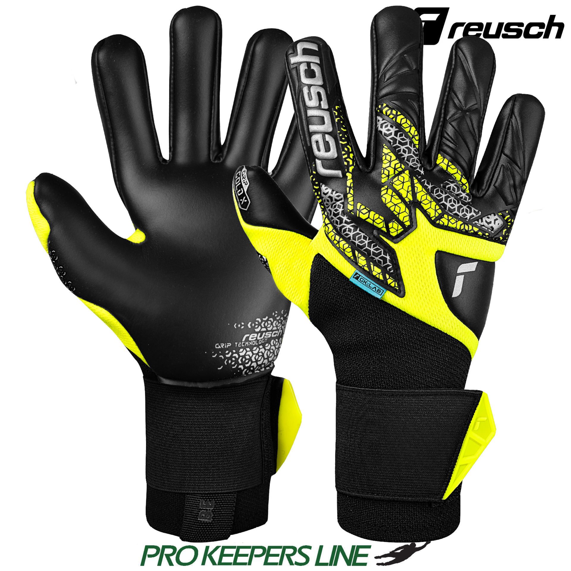 REUSCH ATTRAKT GOLD X NC GRAVITY SAFE YELLOW/SILVER/BLACK REUSCH ATTRAKT GOLD X NC GRAVITY SAFE YELLOW/SILVER/BLACK