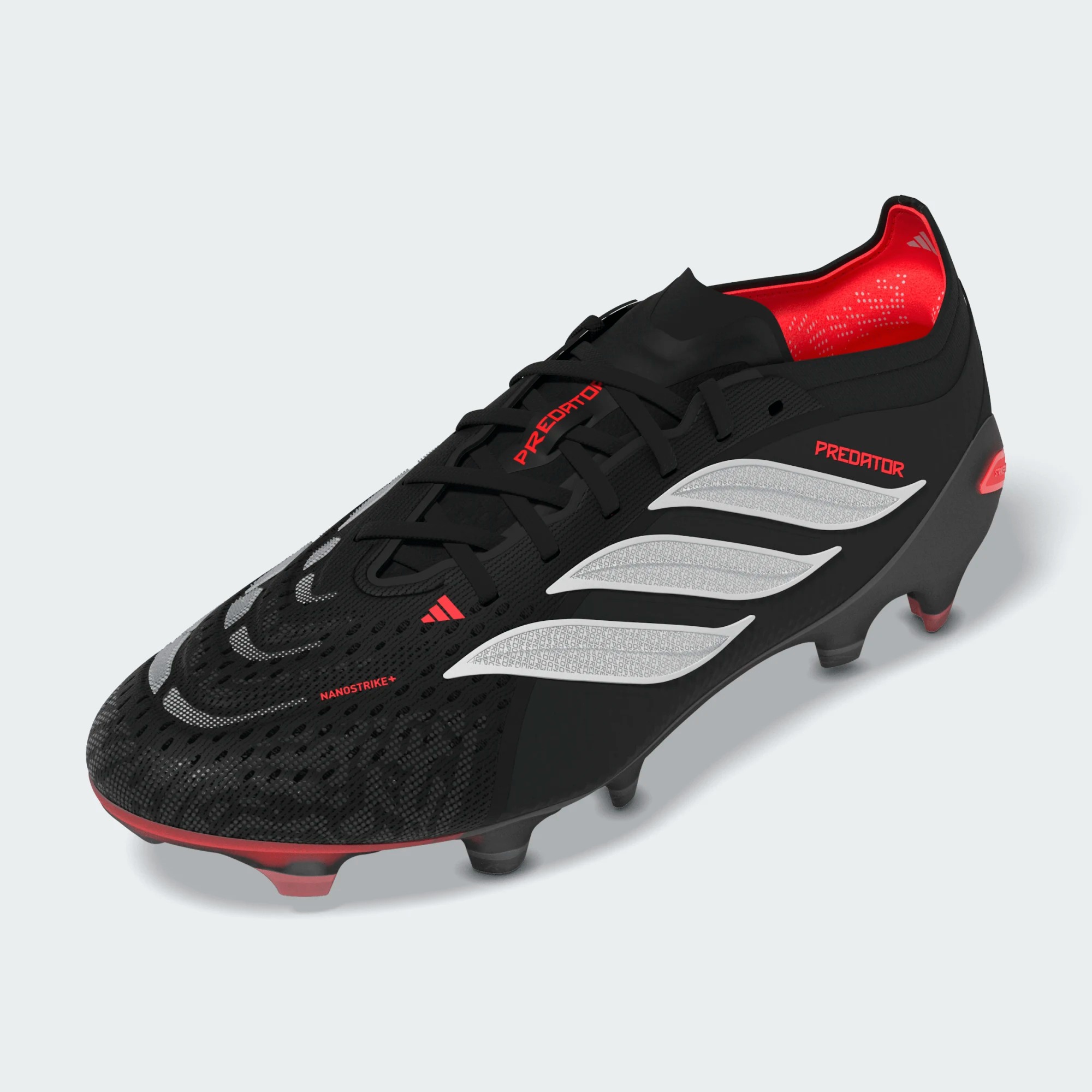 ADIDAS PREDATOR ELITE FG BLACK/WHITE/LUCID RED