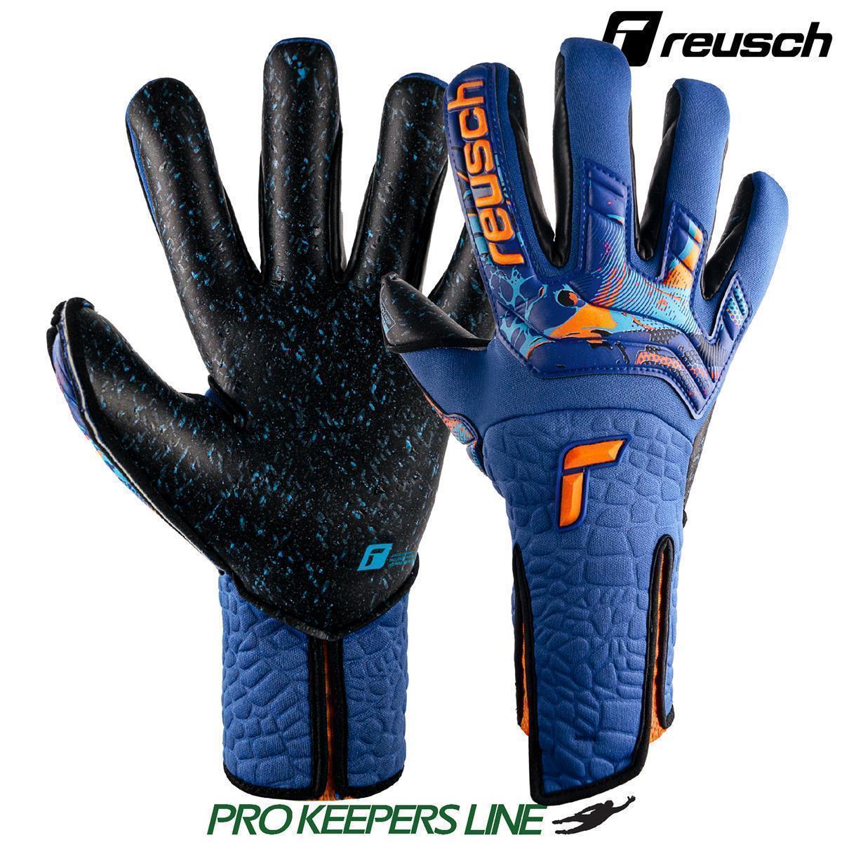 REUSCH ATTRAKT FUSION STRAPLESS ADAPTIVEFLEX TRUE BLUE/SHOCKING ORANGE