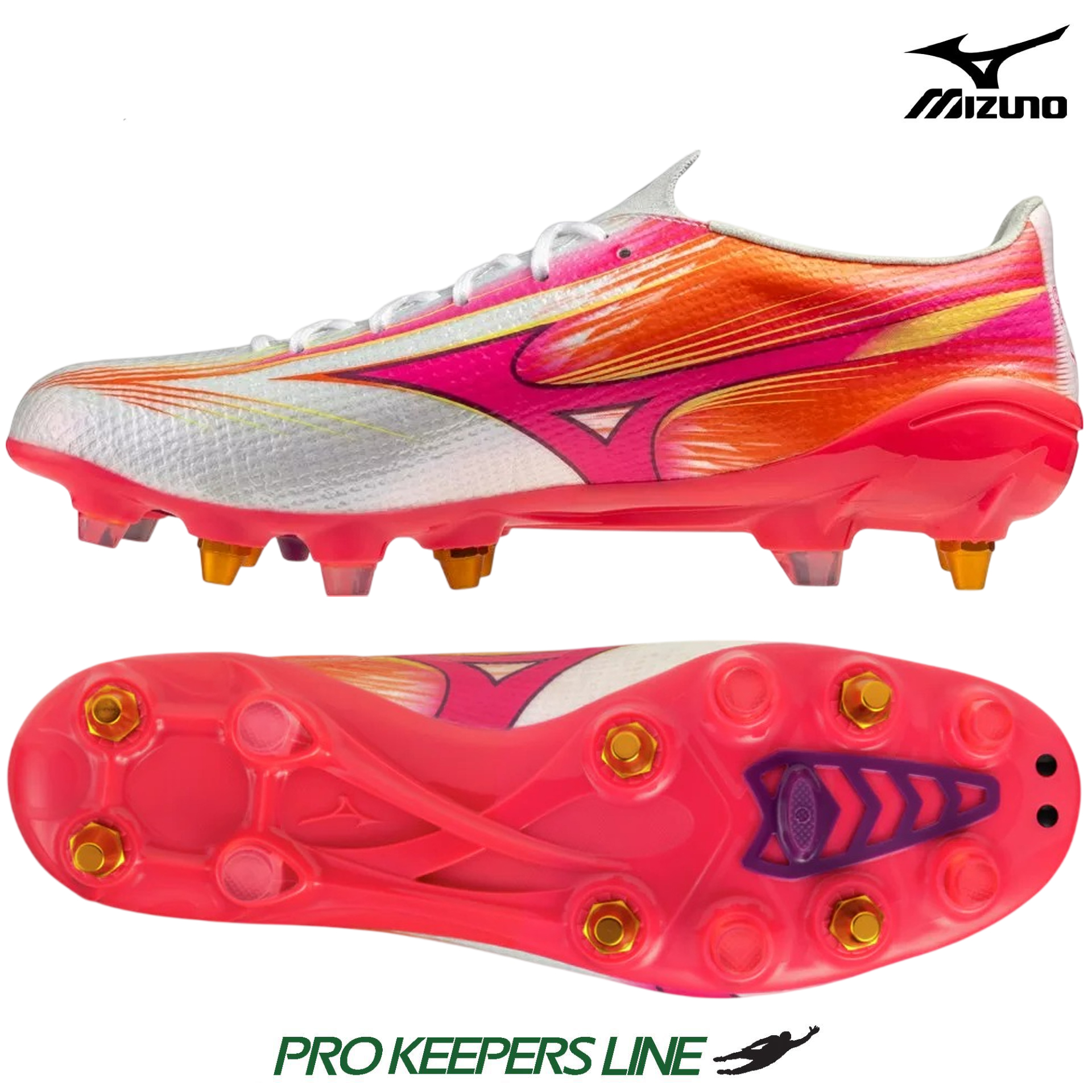 MIZUNO ALPHA III JAPAN MIX WHITE/FUCHSIA PURPLE