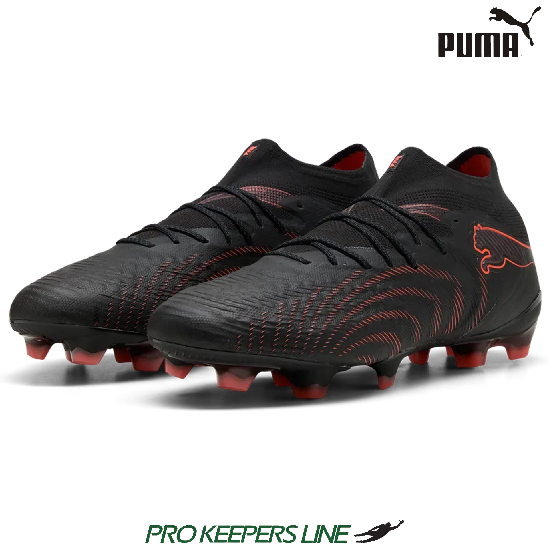 PUMA FUTURE 9 ULTIMATE FG PUMA BLACK-GLOWING RED-STRONG GRAY