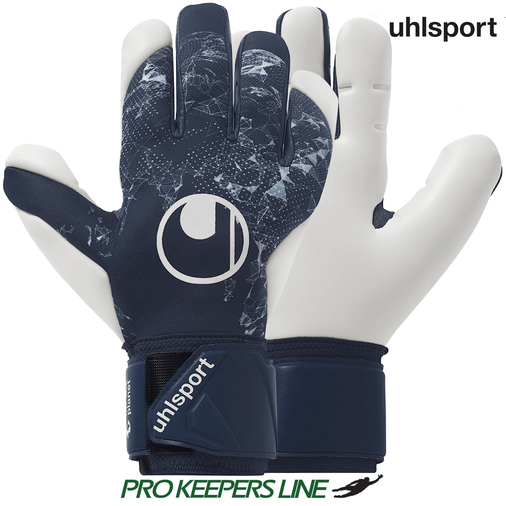 UHLSPORT EARTH EDITION ABSOLUTGRIP HN NAVY/WHITE