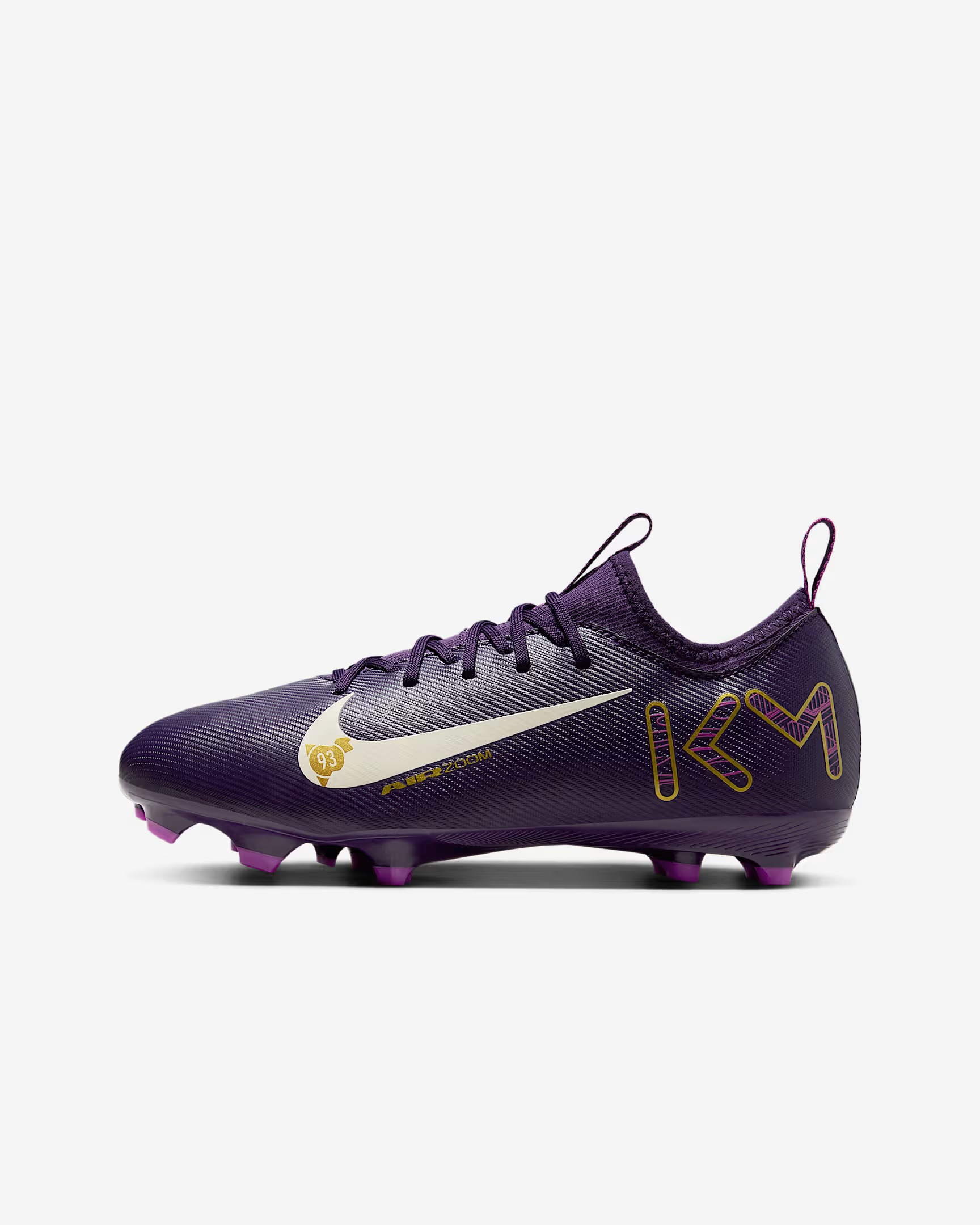 NIKE JR ZOOM VAPOR 16 ACADEMY KM FG/MG GRAND PURPLE