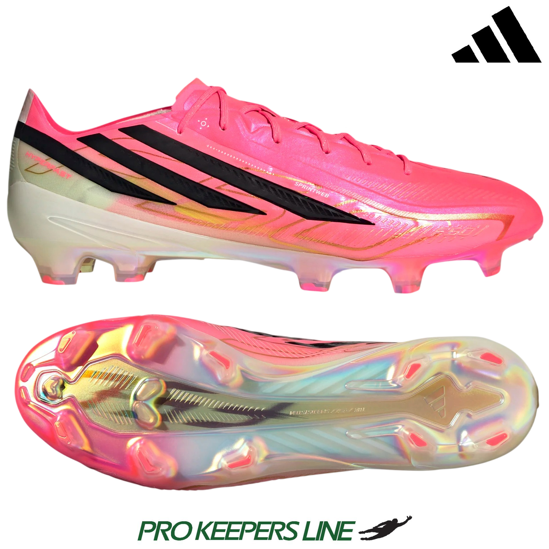 ADIDAS F50 HYPERFAST ELITE FG SOLAR TURQUOISE/BLACK/GOLD METALLIC