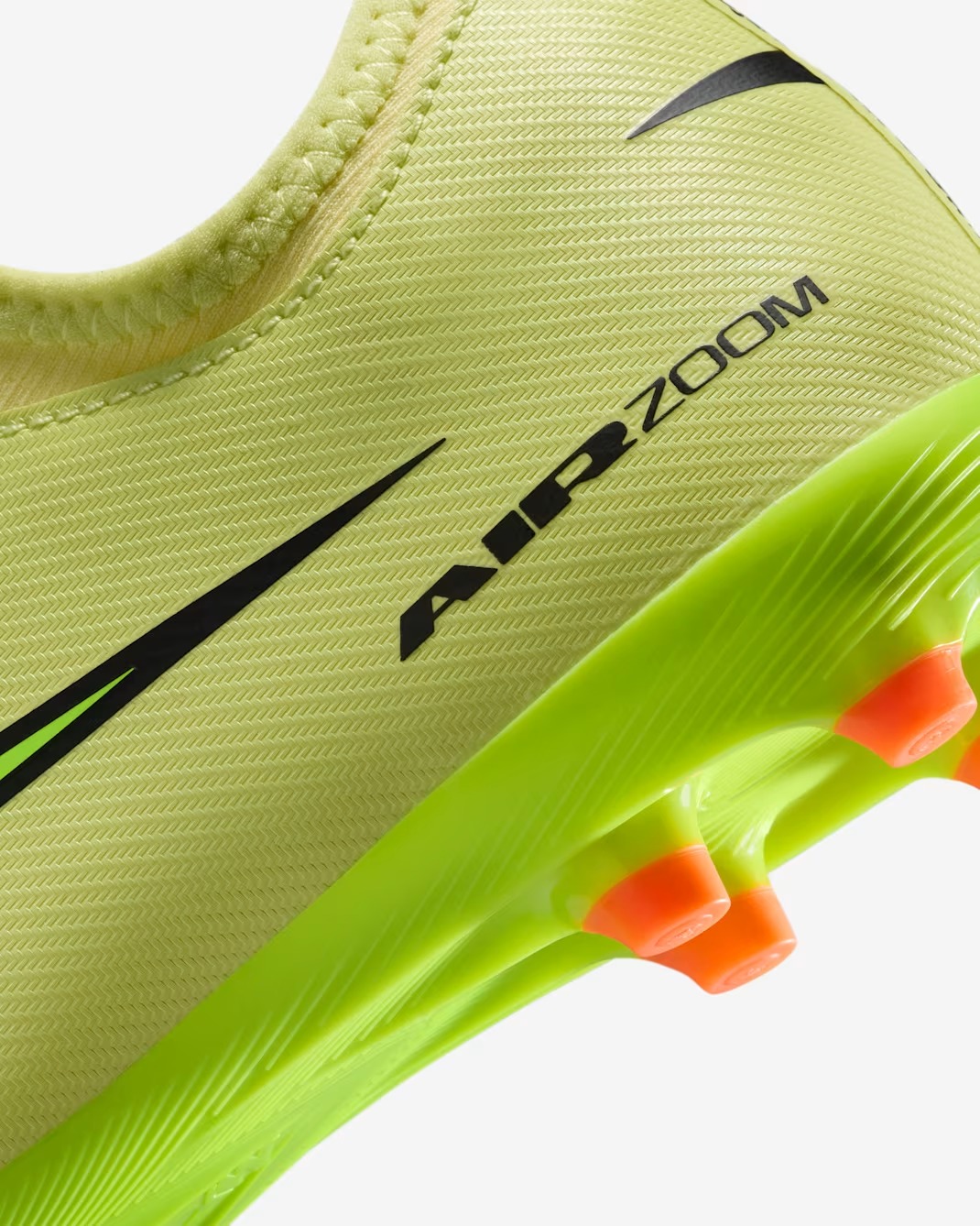 NIKE JR ZOOM VAPOR 16 ACADEMY FG/MG LIMELIGHT/HYPER CRIMSON/VOLT