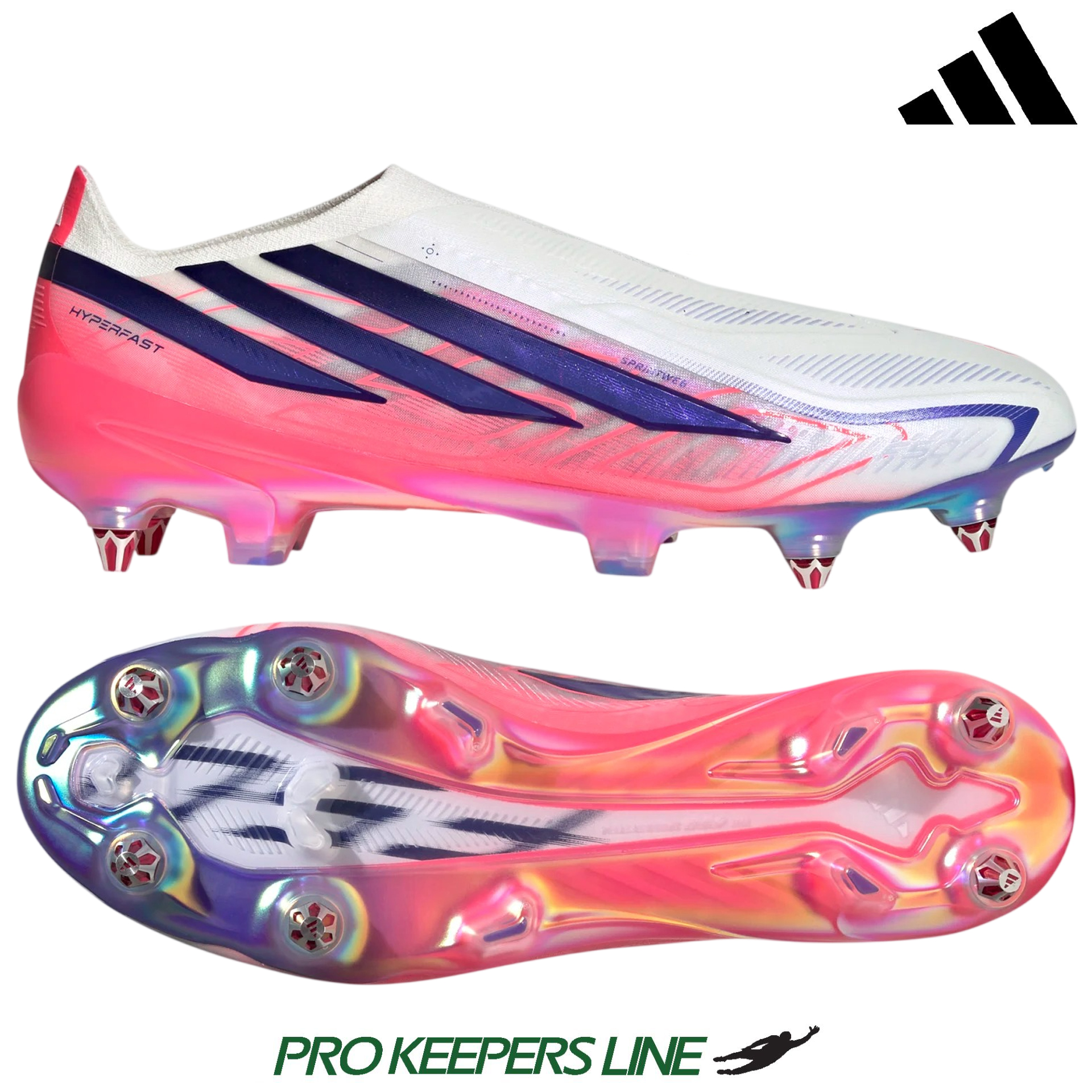 ADIDAS F50 HYPERFAST ELITE LL SG WHITE/SOLAR PURPLE/SOLAR TURQOUISE