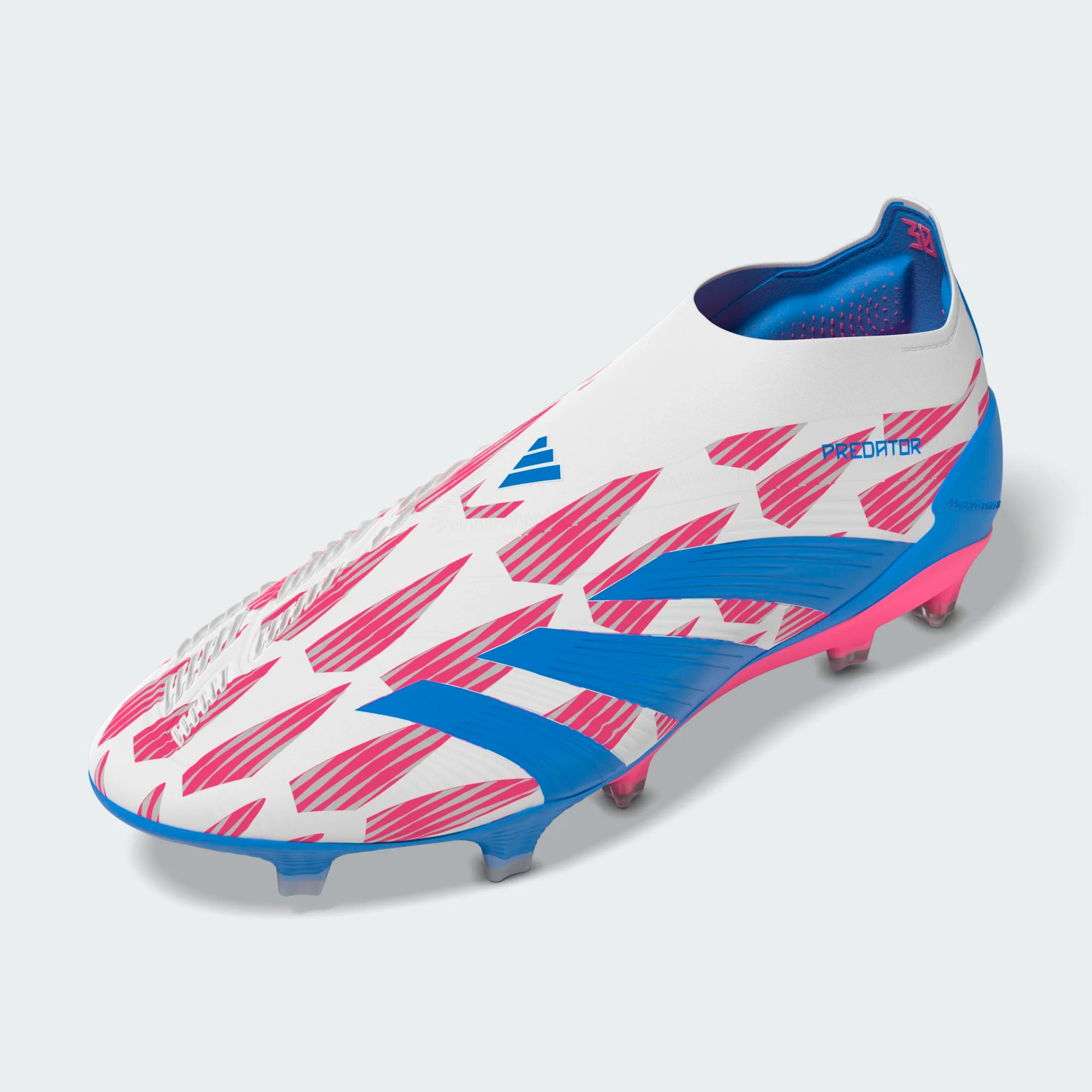 ADIDAS PREDATOR ELITE LL FG WHITE/SOLAR BLUE/SOLAR PINK | UK