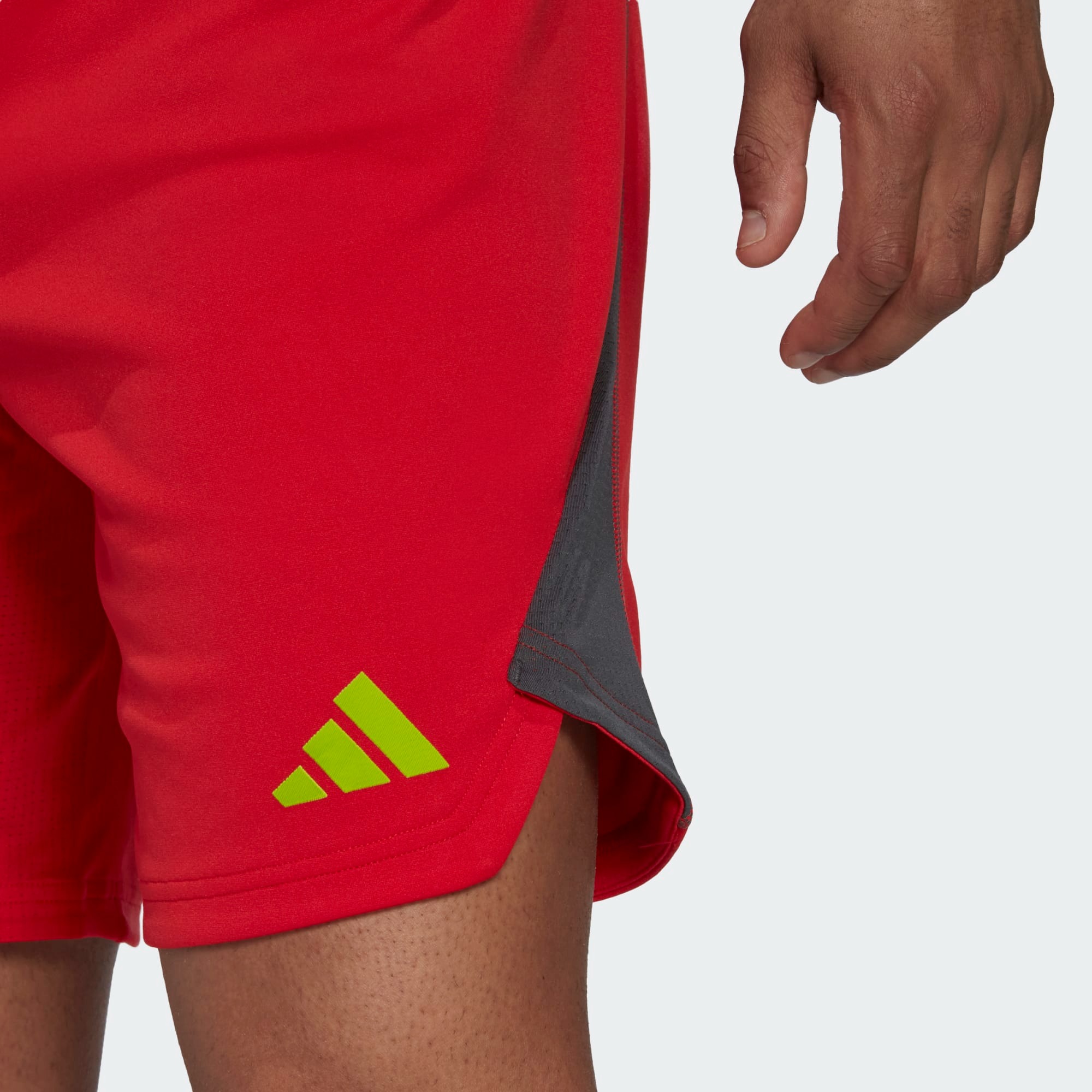 ADIDAS T23 PROMO GK SHORT TEAM CORE RED/TEAM SEMI SOLAR GREEN