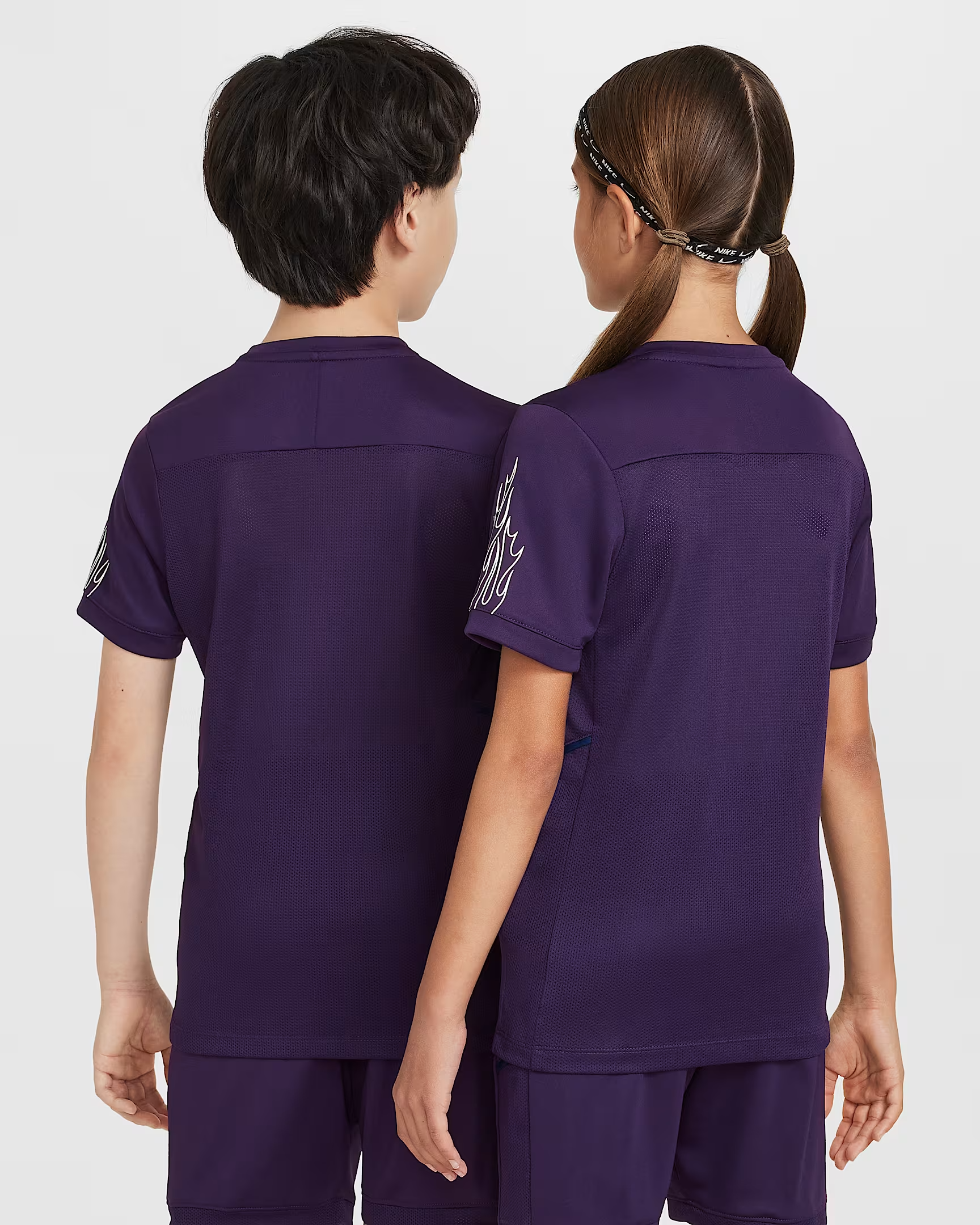 NIKE KM ACADEMY DRI-FIT TOP KIDS GRAND PURPLE/BLUE VOID/METALLIC GOLD