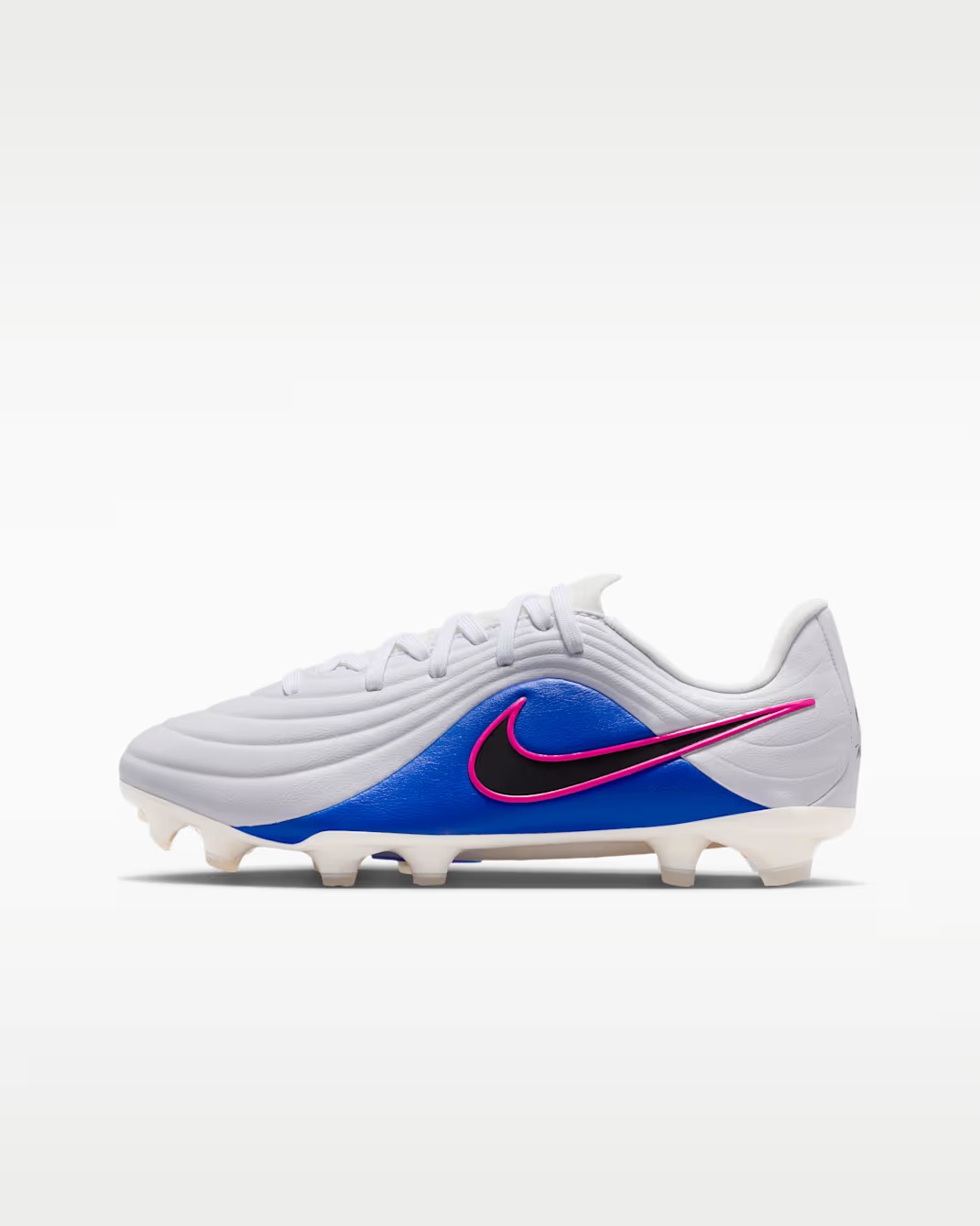 NIKE JR TIEMPO MAESTRO ACADEMY FGMG WHITE/BLACK/RACER BLUE