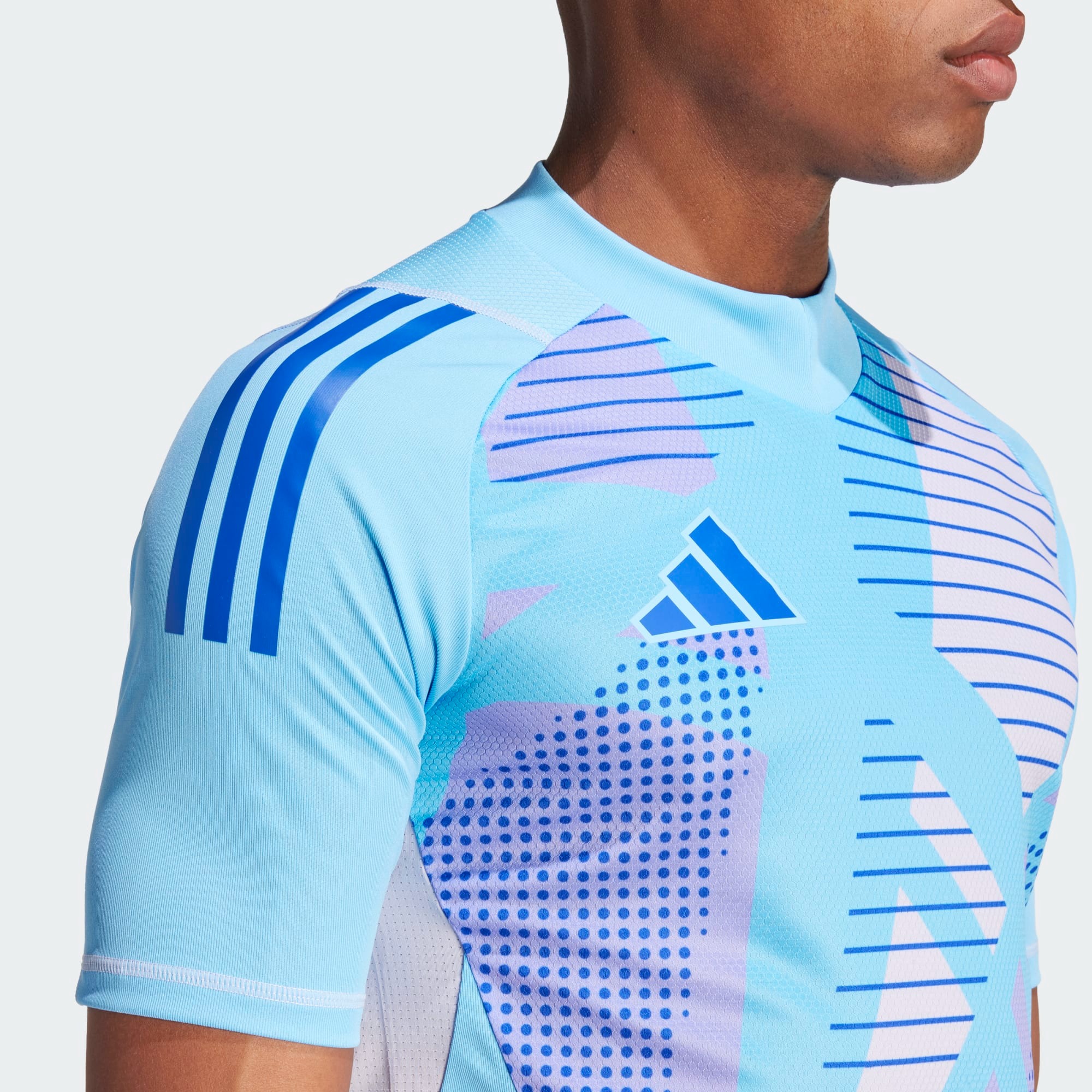 ADIDAS TIRO24 PRO GK JERSEY SHORT SLEEVE SEMI BLUE BURST