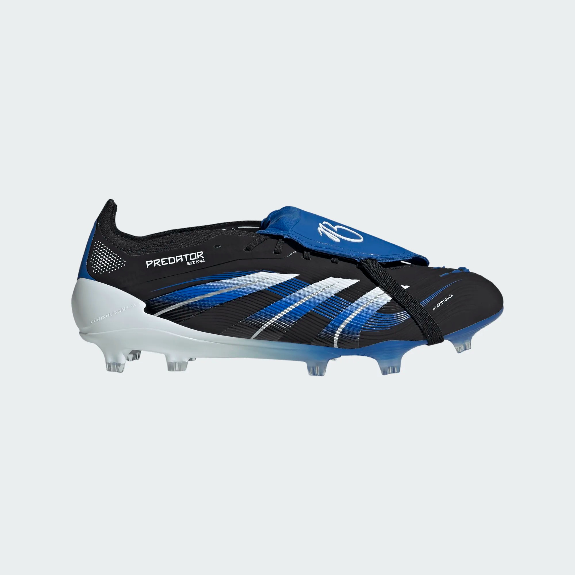  Predator サッカーシューズ 青黒 ADIDAS PREDATOR ELITE FT FG JB BLACK/WHITE/GLOW BLUE | UK 11 (US