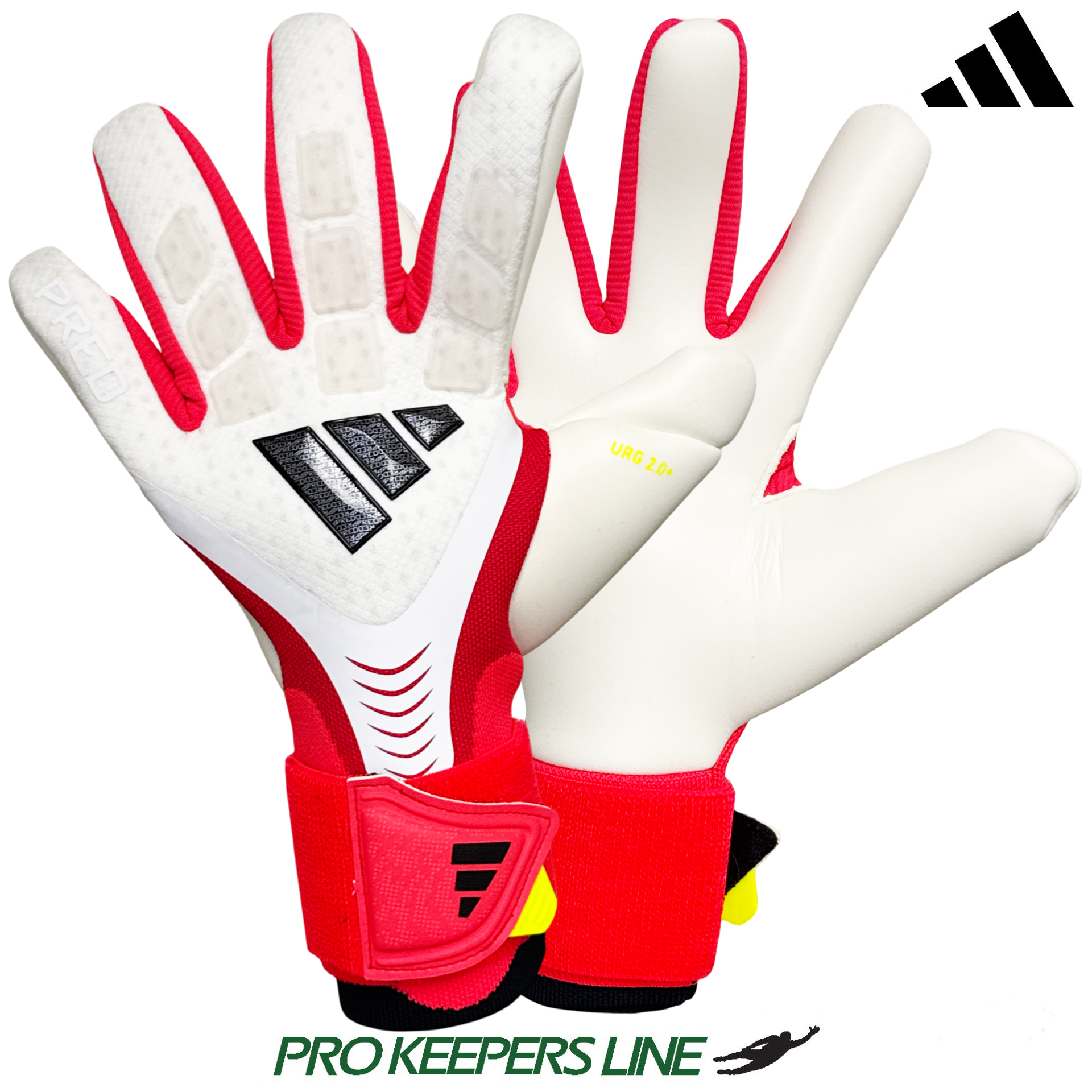 ADIDAS PREDATOR GL PRO STRAP WHITE/LUCID RED/BLACK