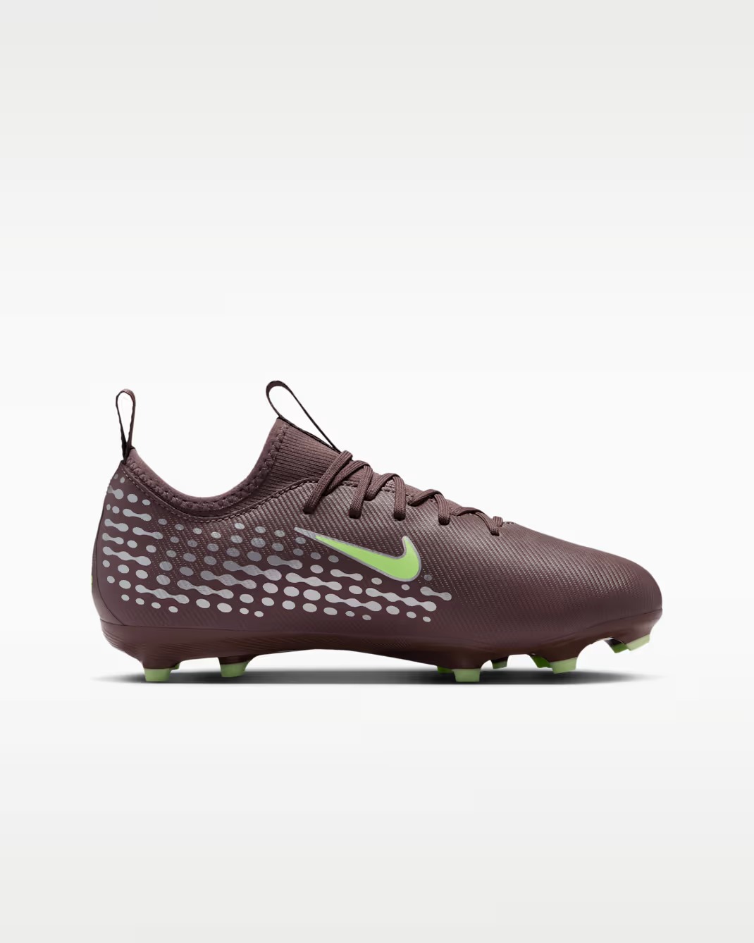 NIKE JR ZOOM VAPOR 16 ACADEMY KM FG/MG PLUM ECLPSE/METALLIC