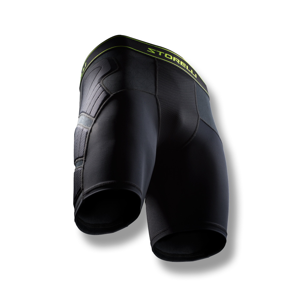 STORELLI BODYSHIELD IMPACT SLIDERS BLACK (LIGHTLY PADDED)